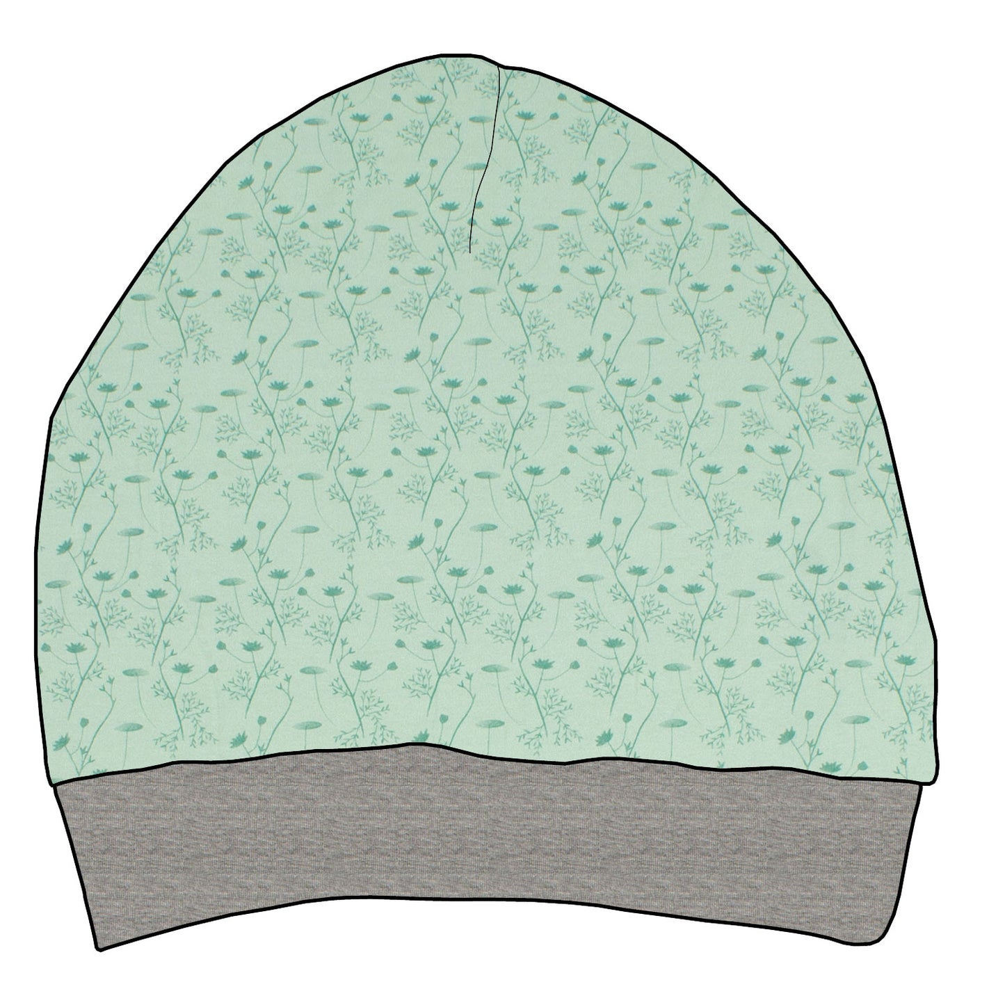 Damen Beaniemütze Zarte Blümchen