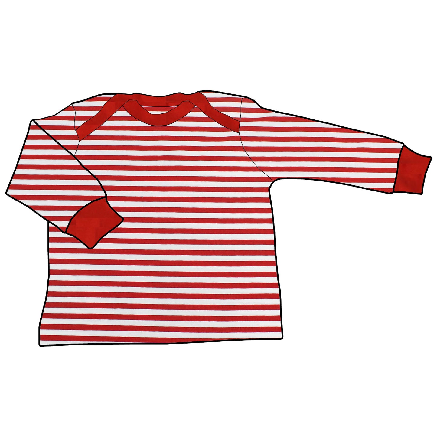 Babyshirt Rote Ringel