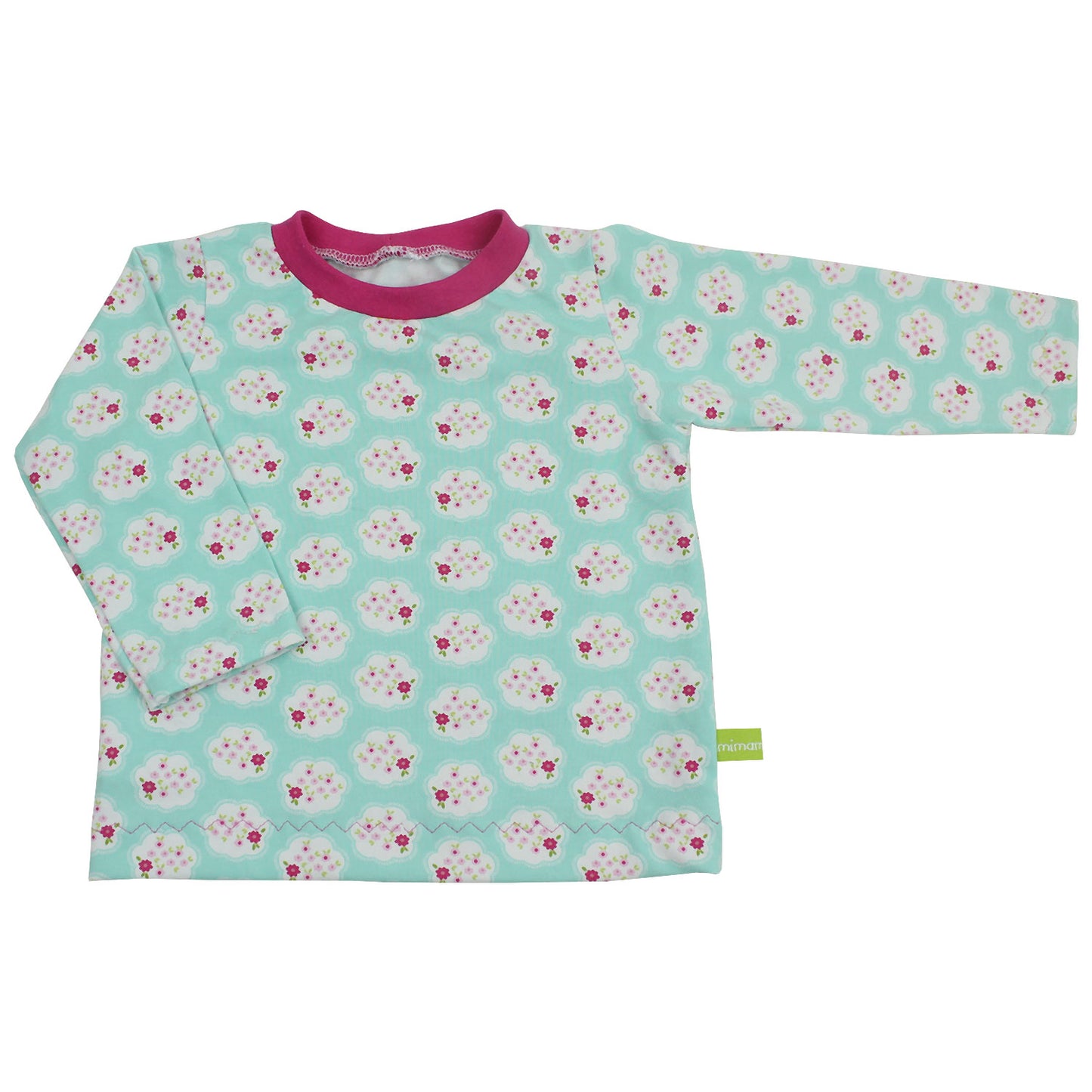 Kinder Basic Langarmshirt Blümchen