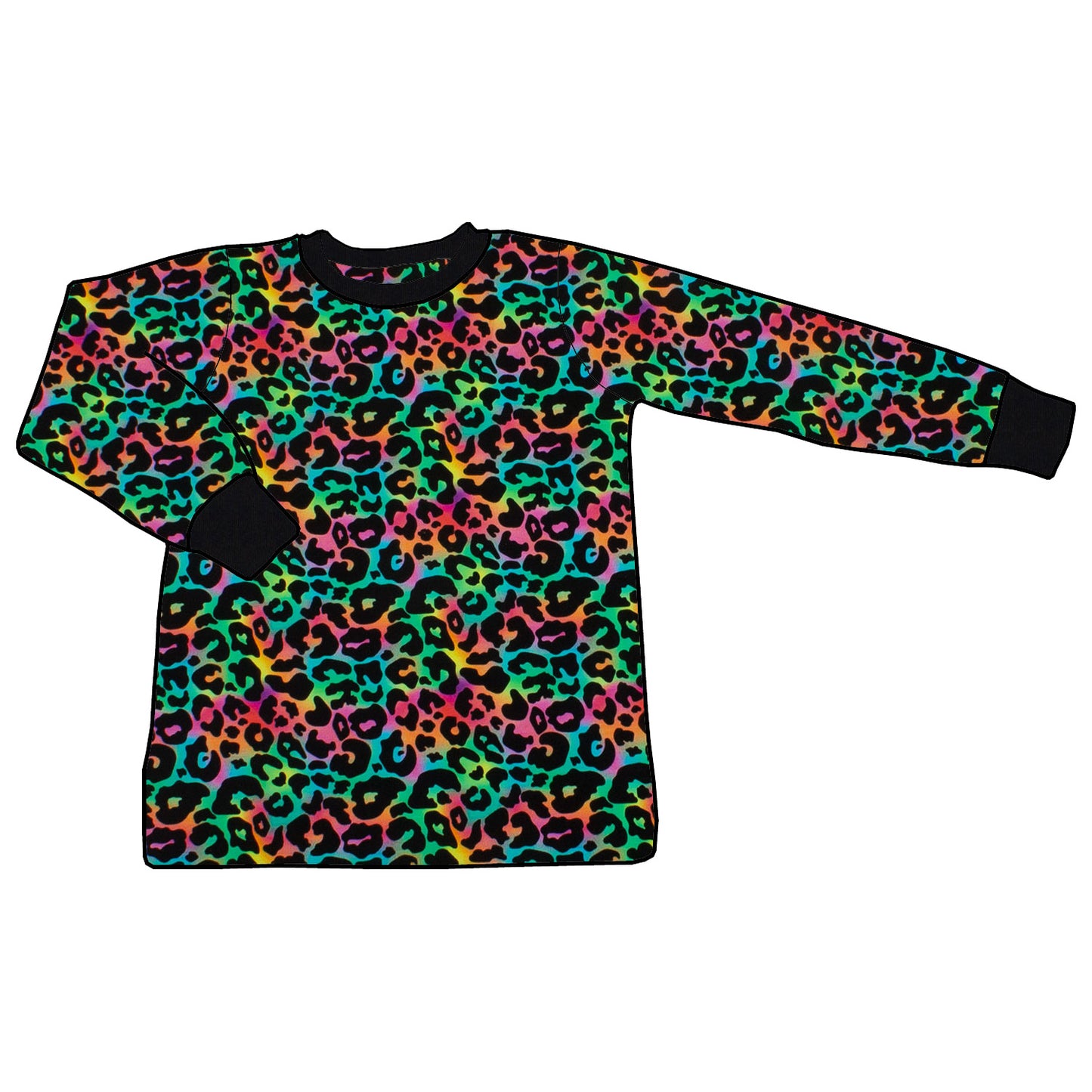 Kinder Basic Langarmshirt Leo Regenbogenfarben