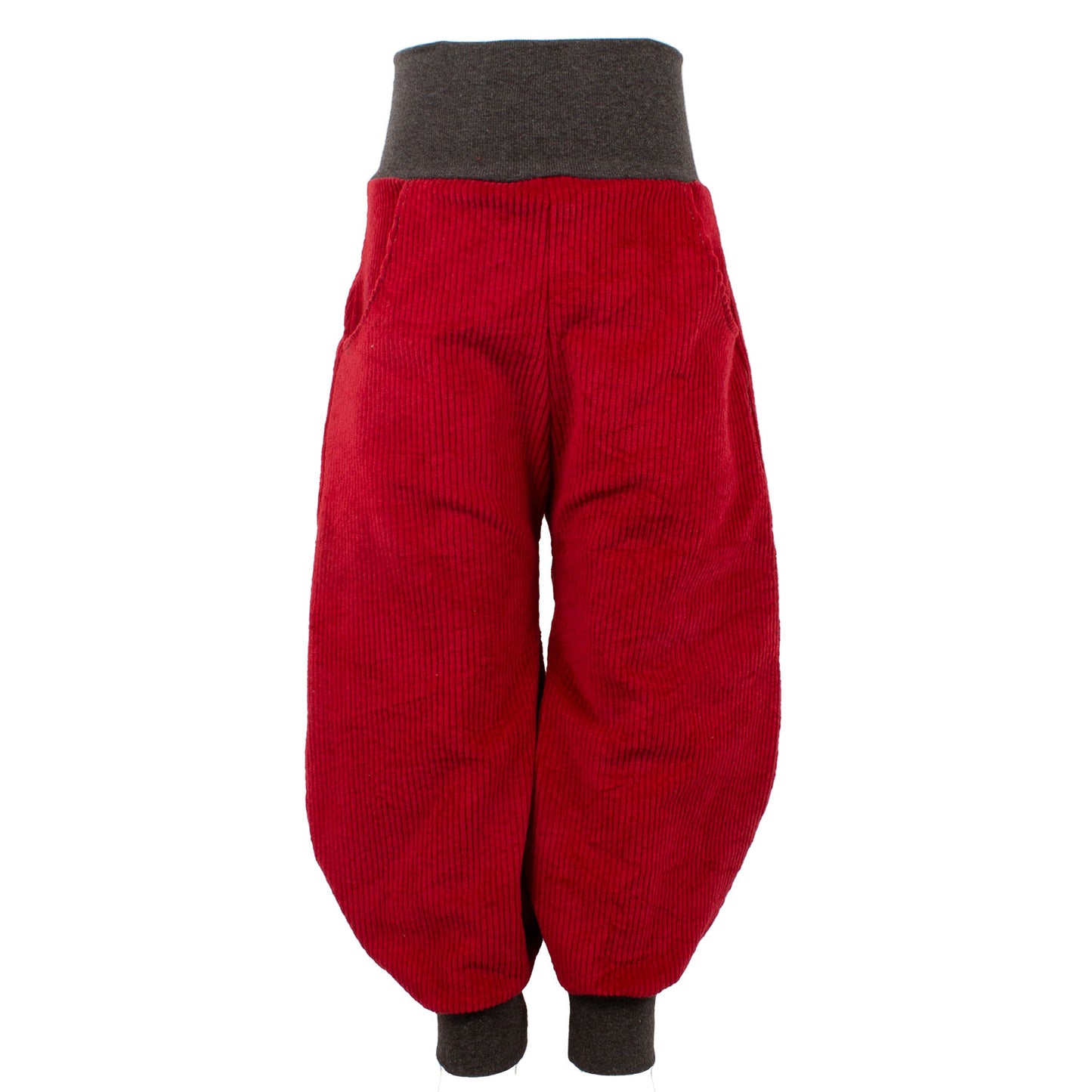 Damen Pumphose Yogahose Cord Rot