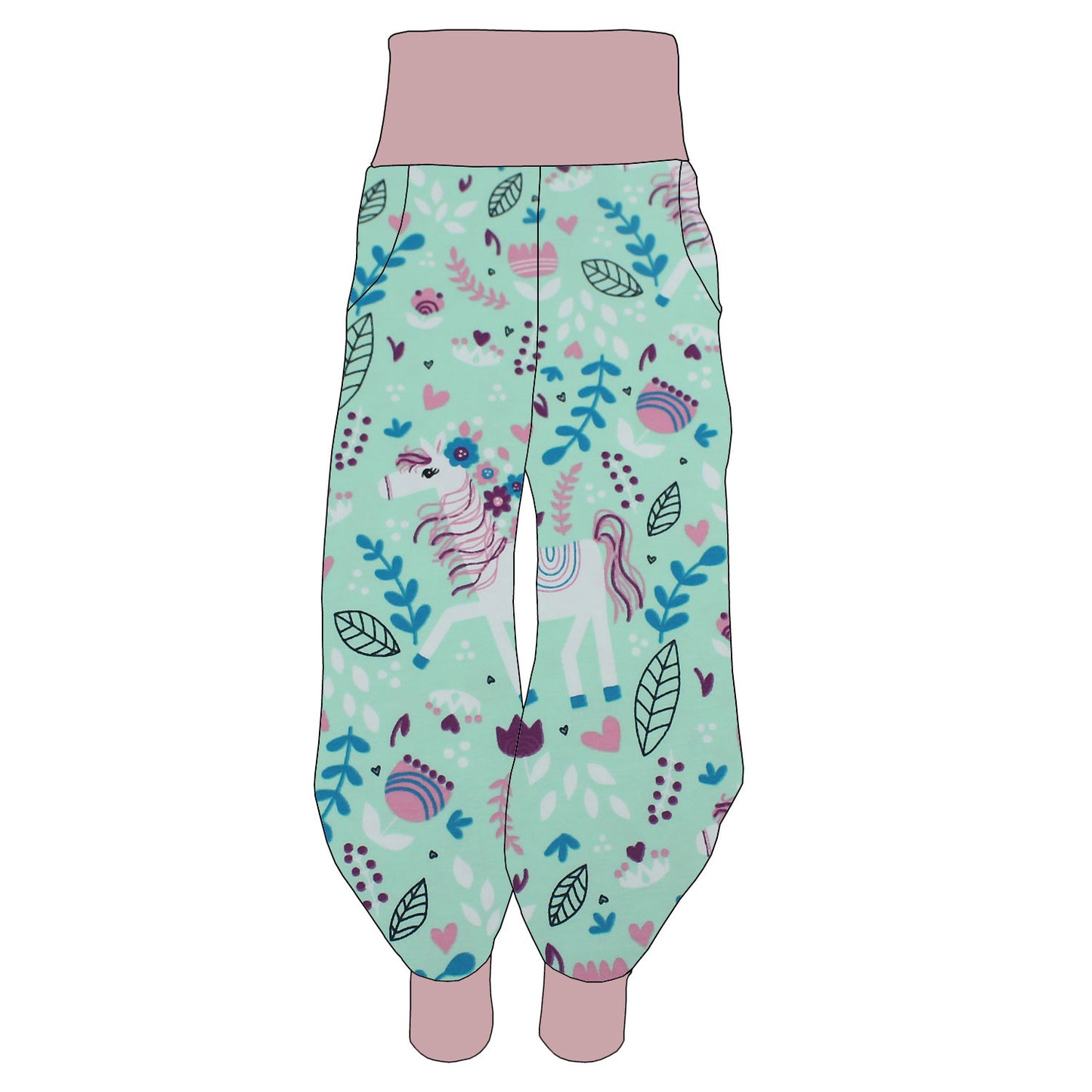Damen Pumphose Yogahose Pony