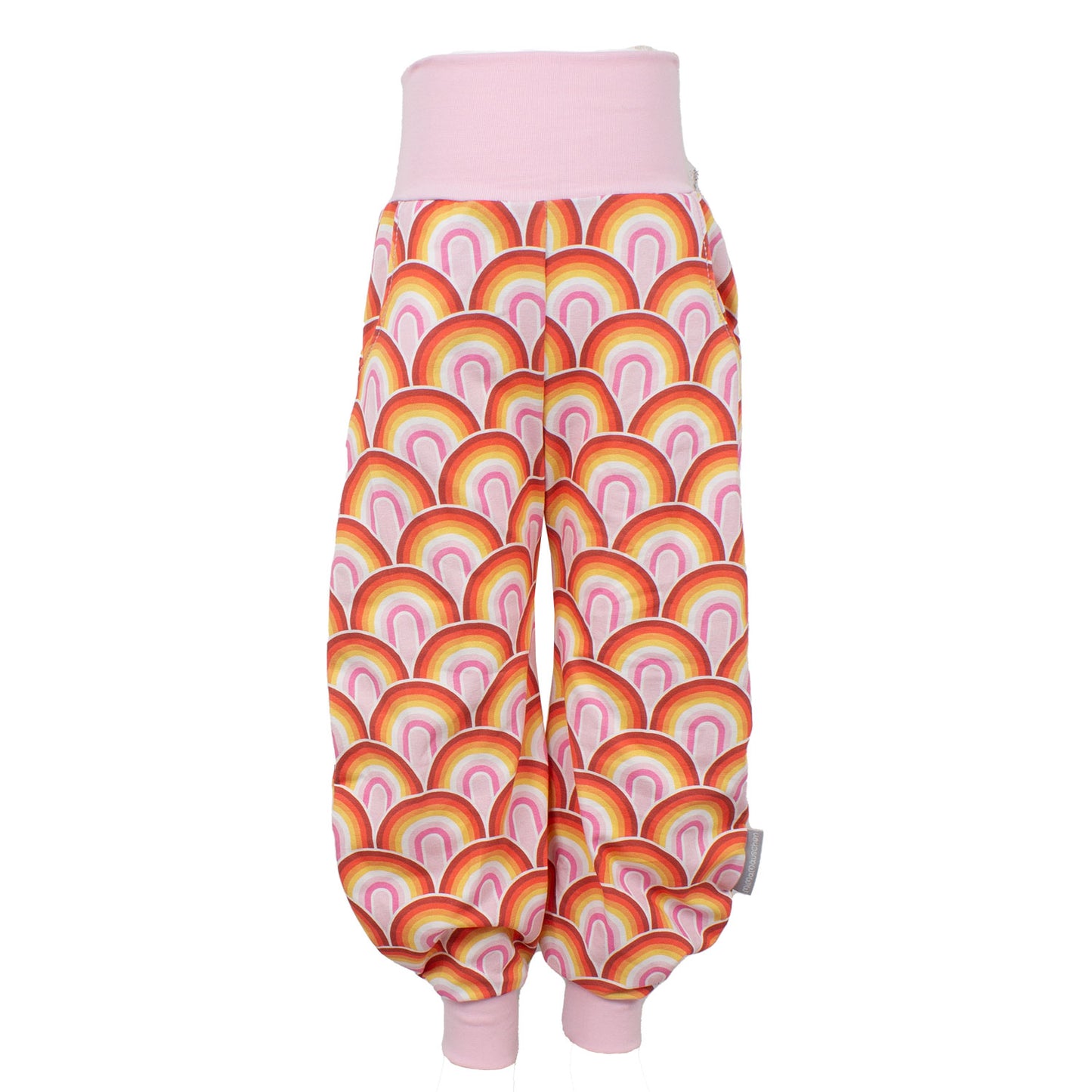 Damen Pumphose Yogahose Regenbogen rosa