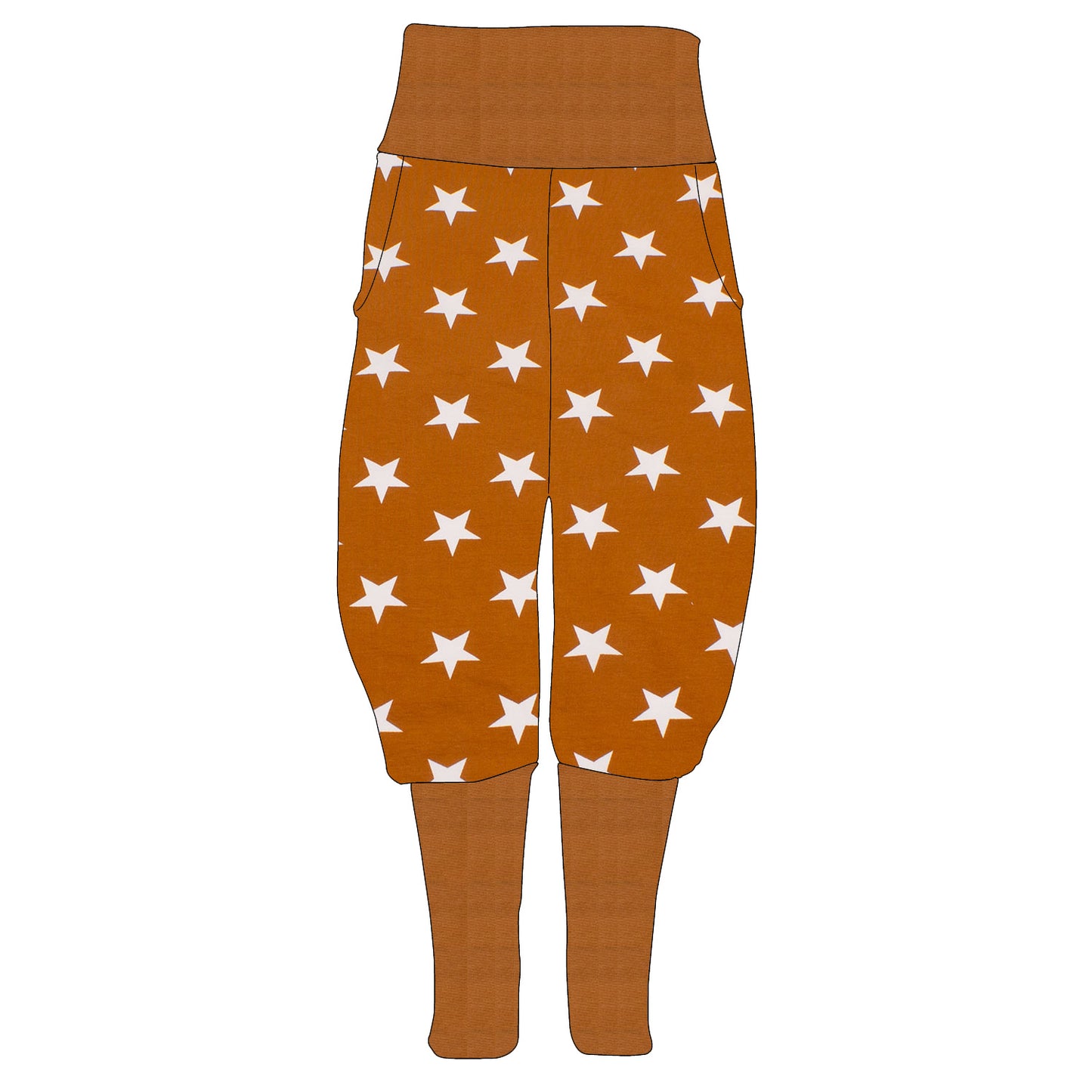 Damen Knickerbocker Sterne ocker