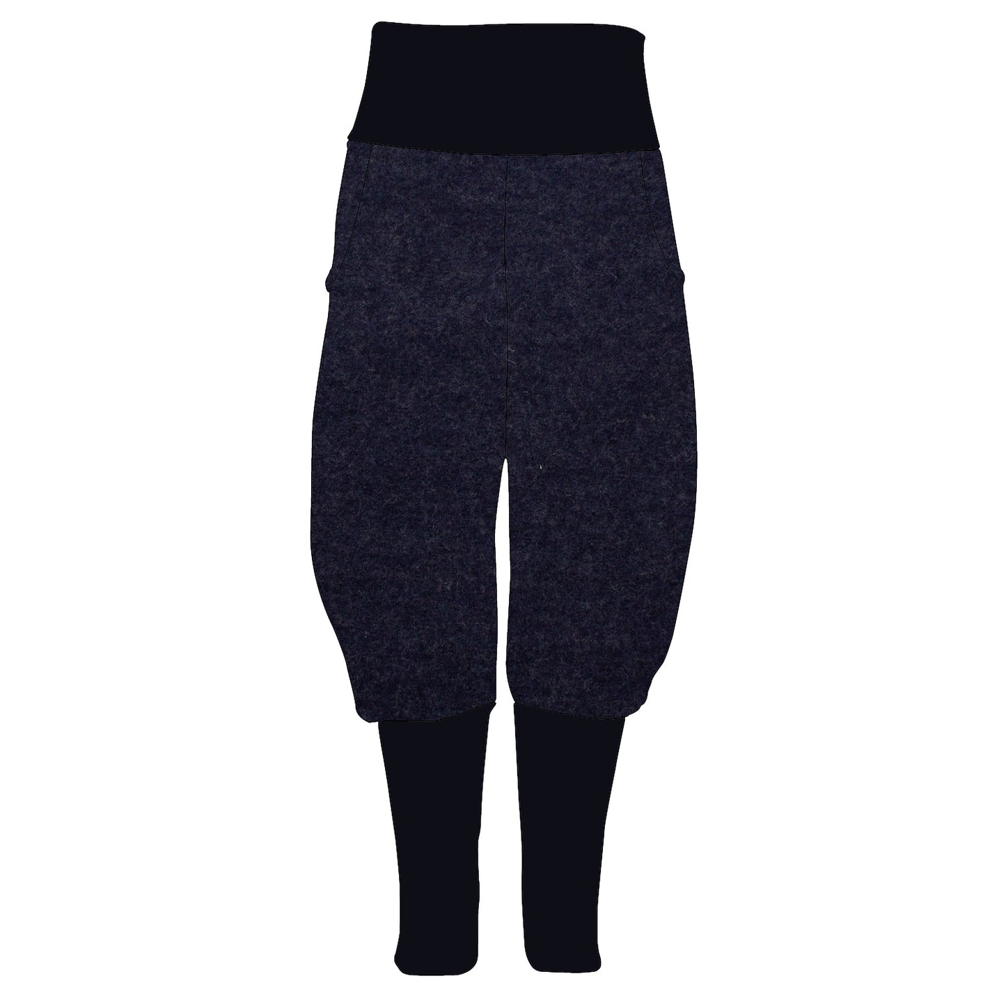 Damen Knickerbocker Walk Dunkelblau meliert