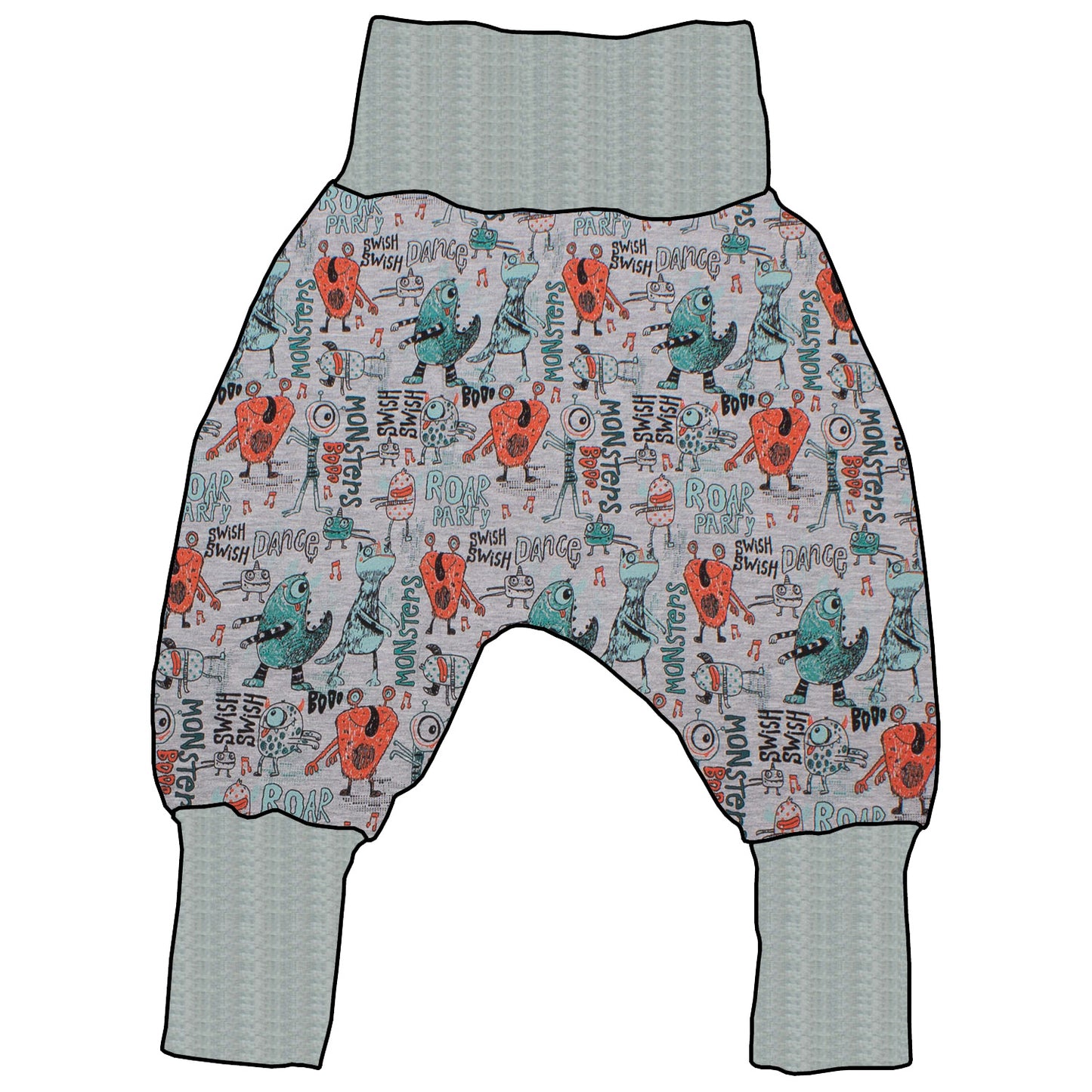 Kinder Mitwachshose Partymonster