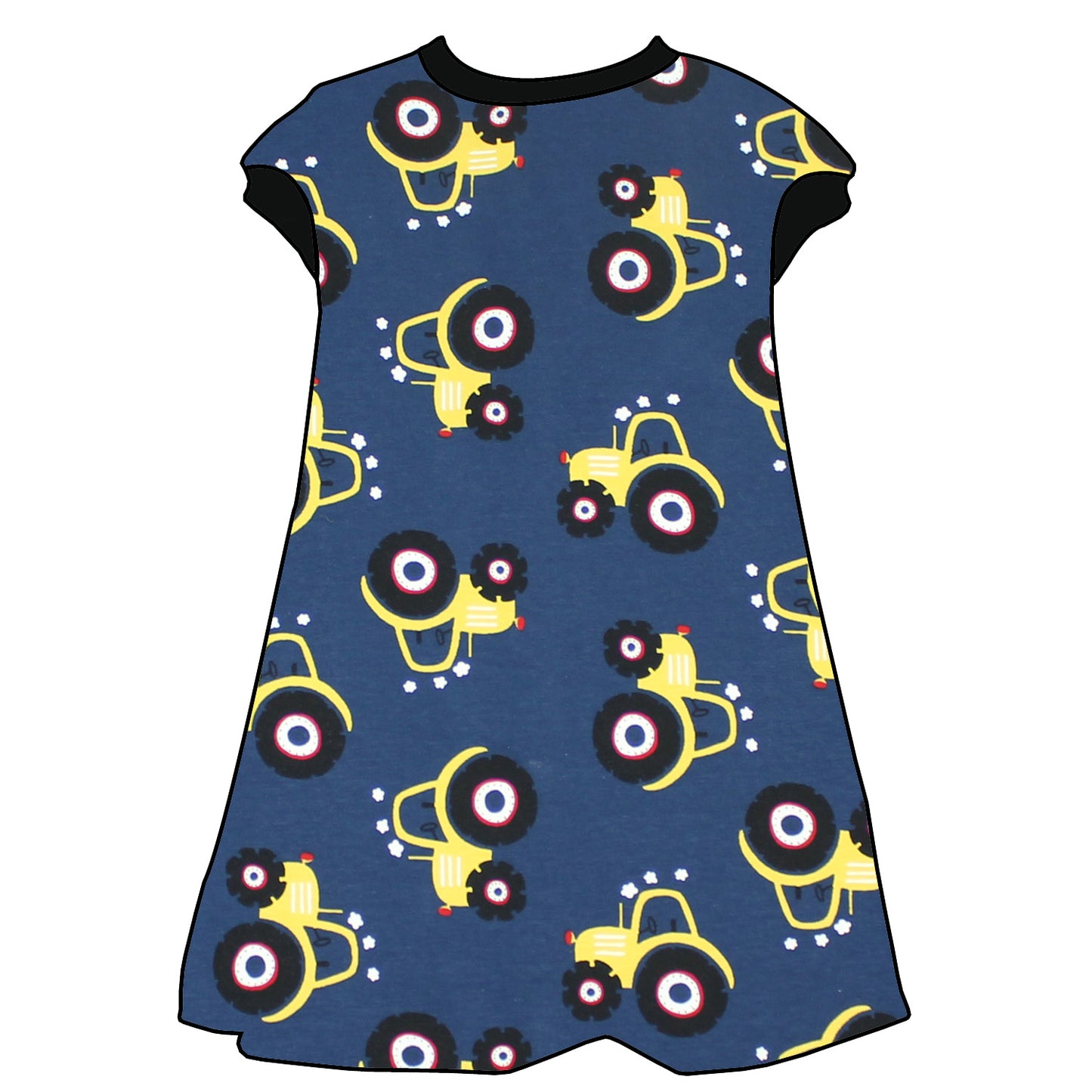 Kinder Tunikakleid / Kurzarmkleid Trecker dunkelblau