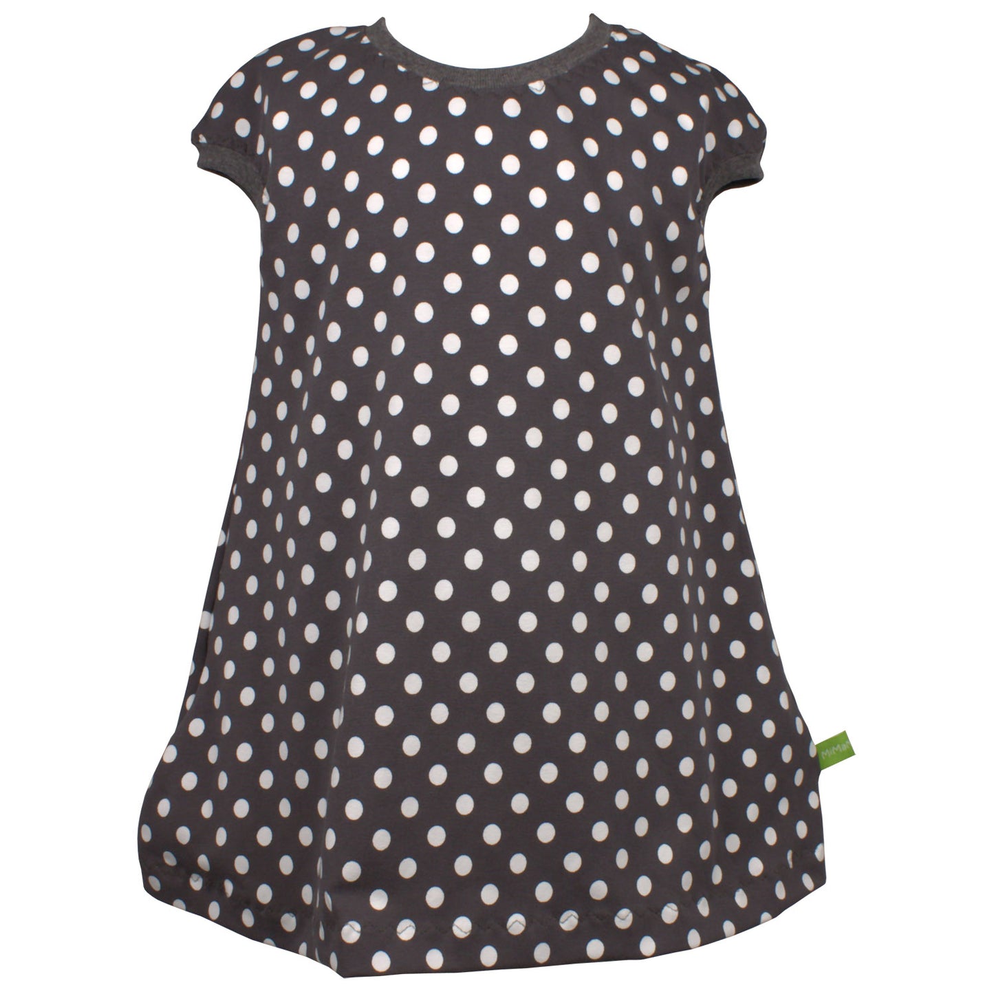 Kinder Tunikakleid / Kurzarmkleid Punkte dunkelgrau