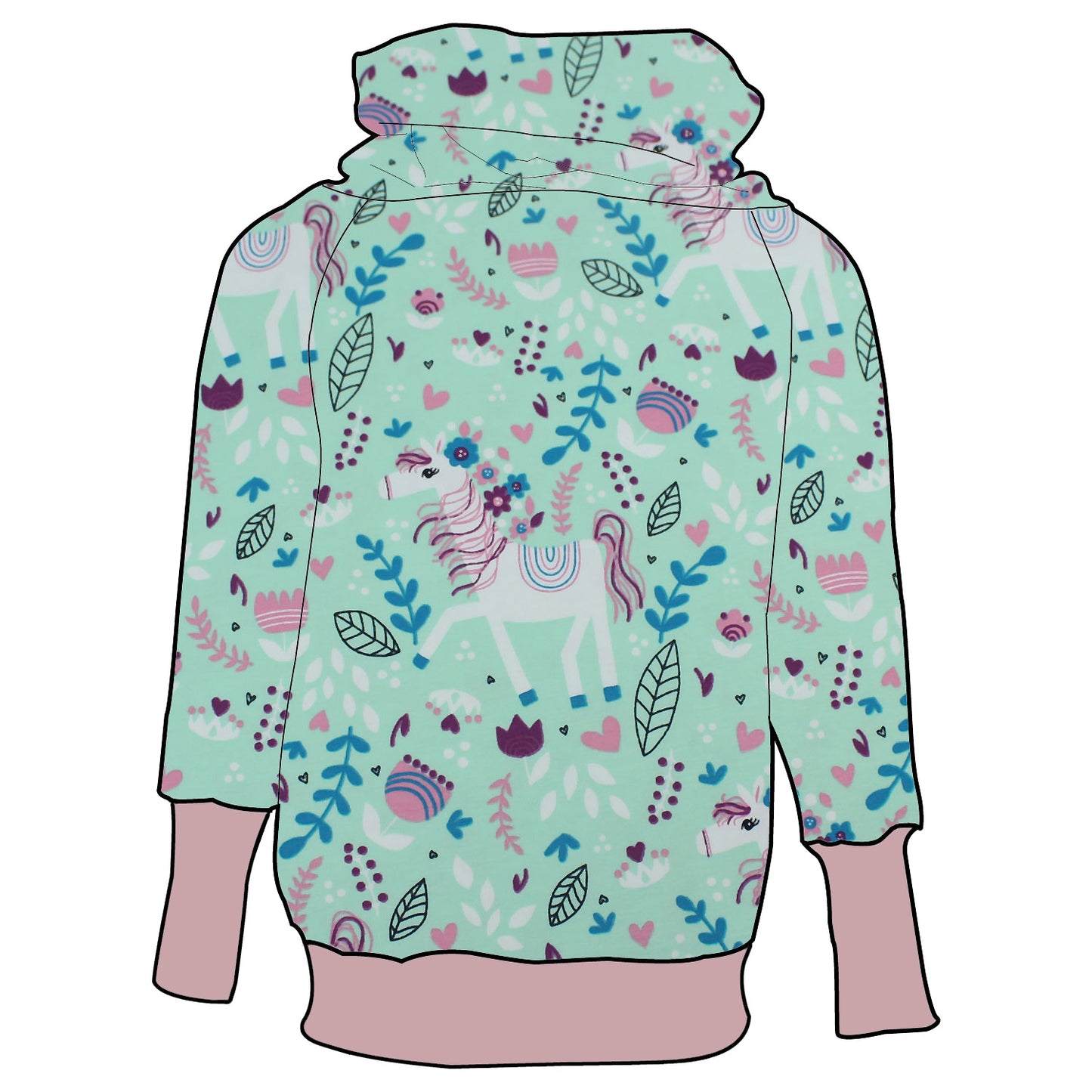 Kinder Retrohoodie Pony