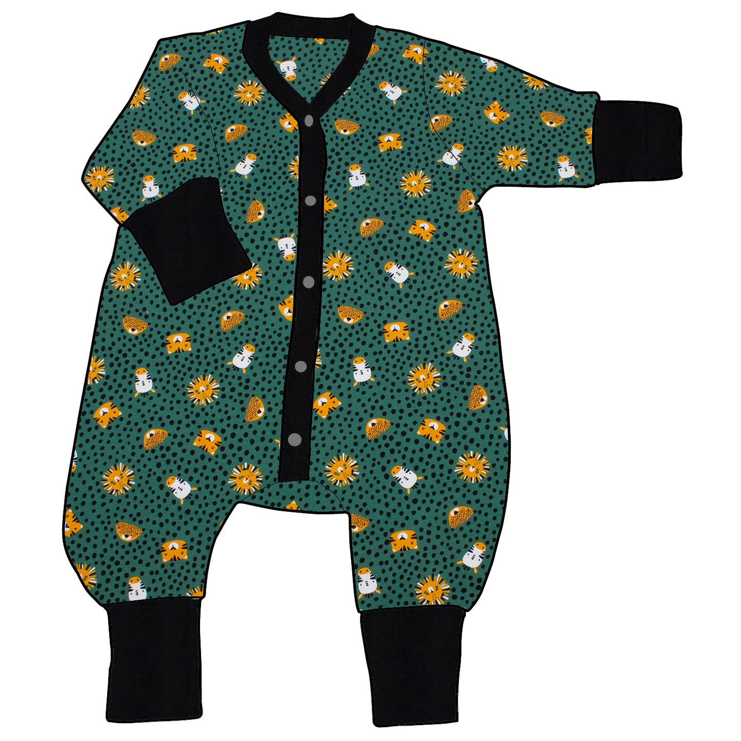 Kinder Einteiler Jumpsuit Afrikatiere