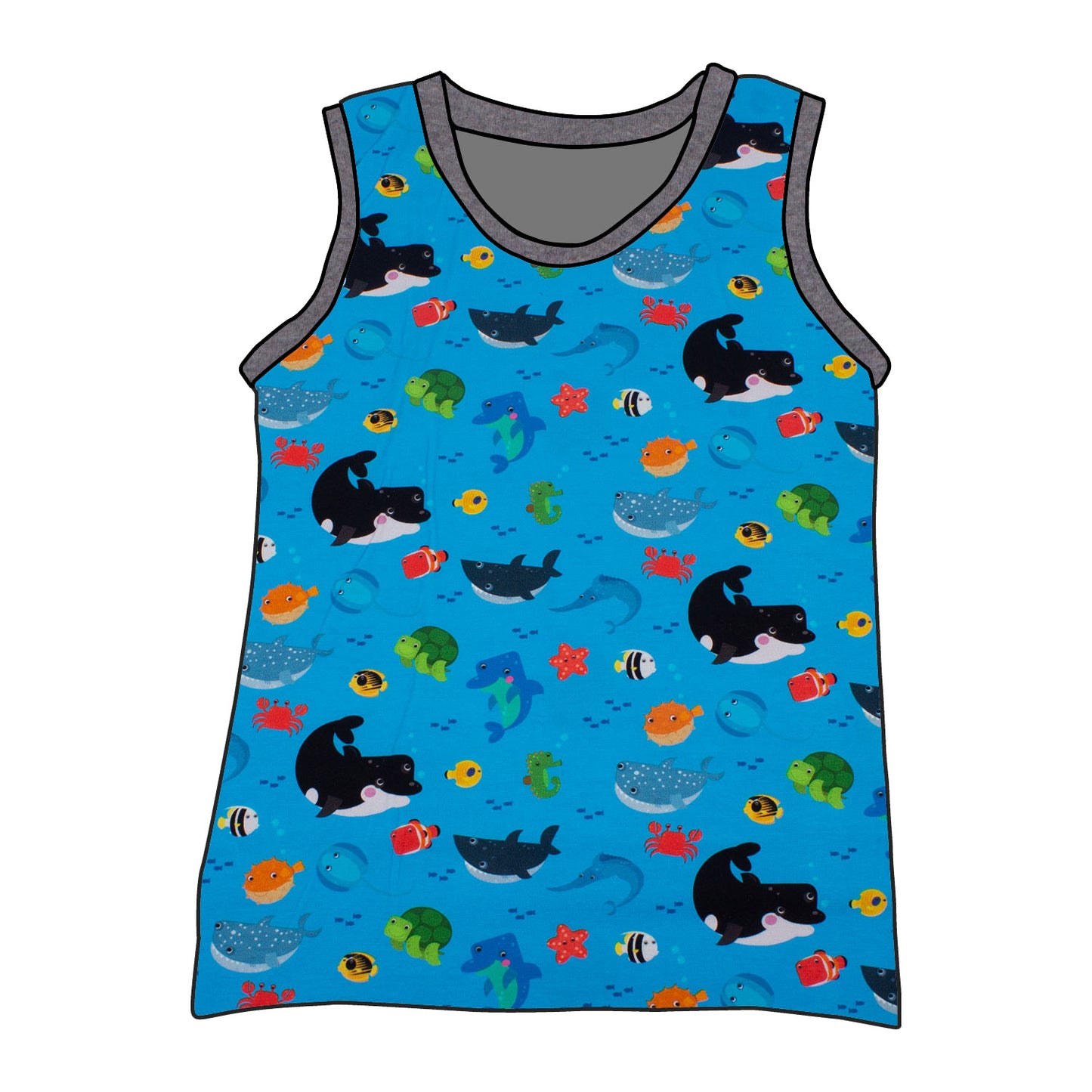 Kinder Unterhemd / Tanktop Meerestiere