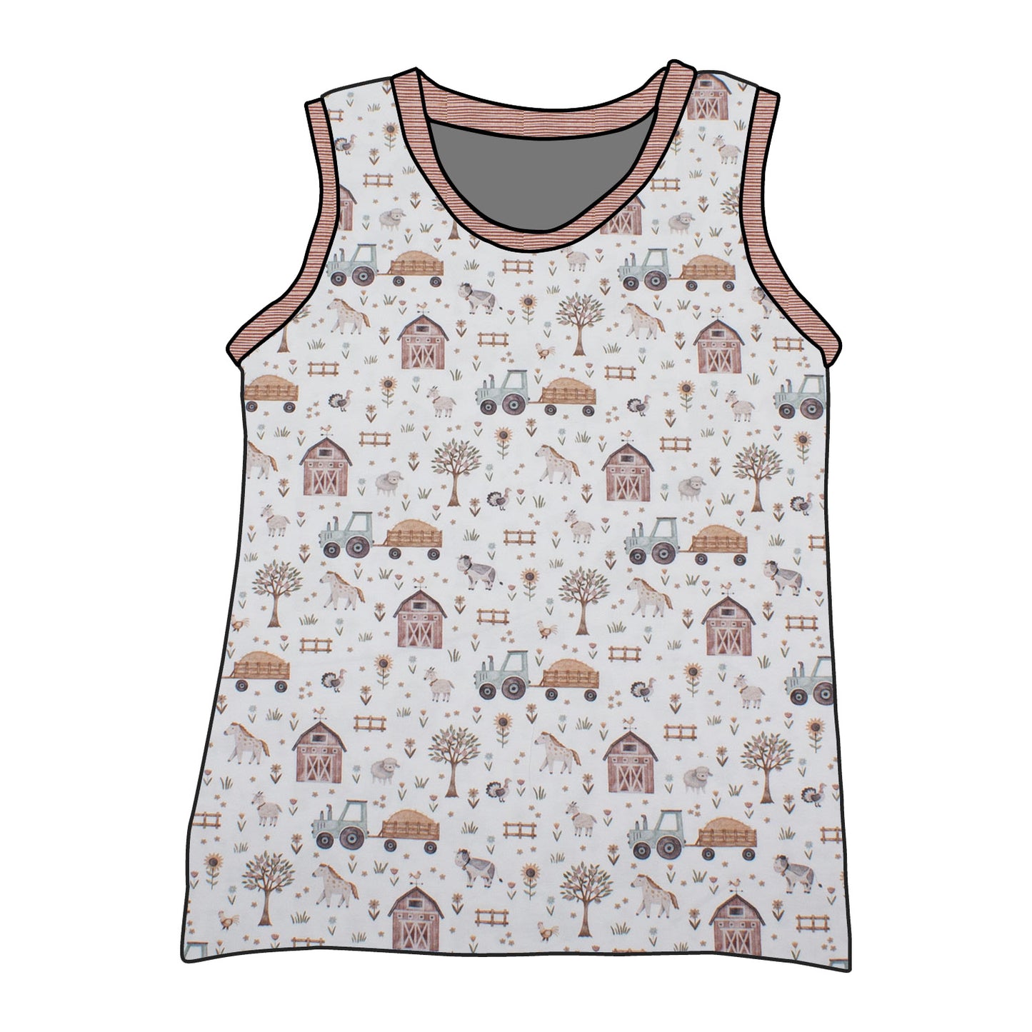 Kinder Unterhemd / Tanktop Der Bauernhof