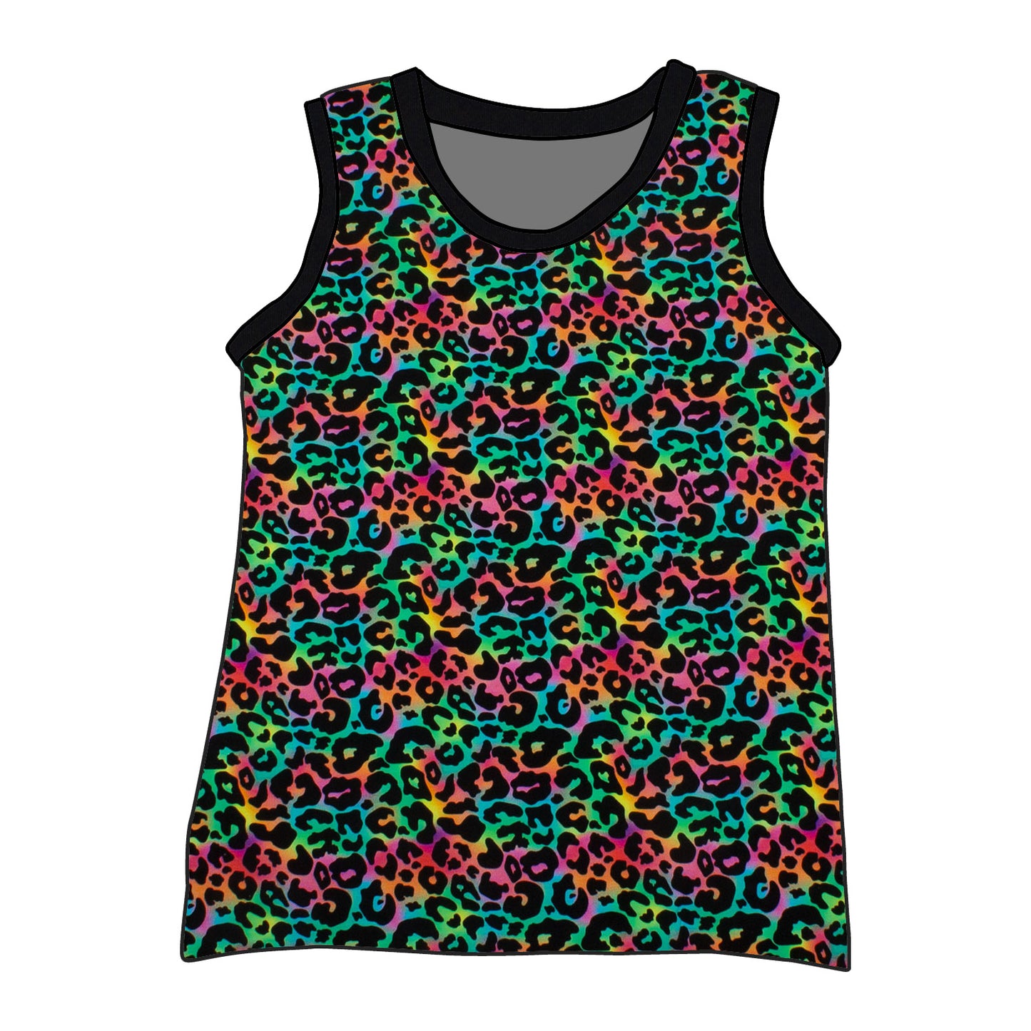 Kinder Unterhemd / Tanktop Leo Regenbogenfarben