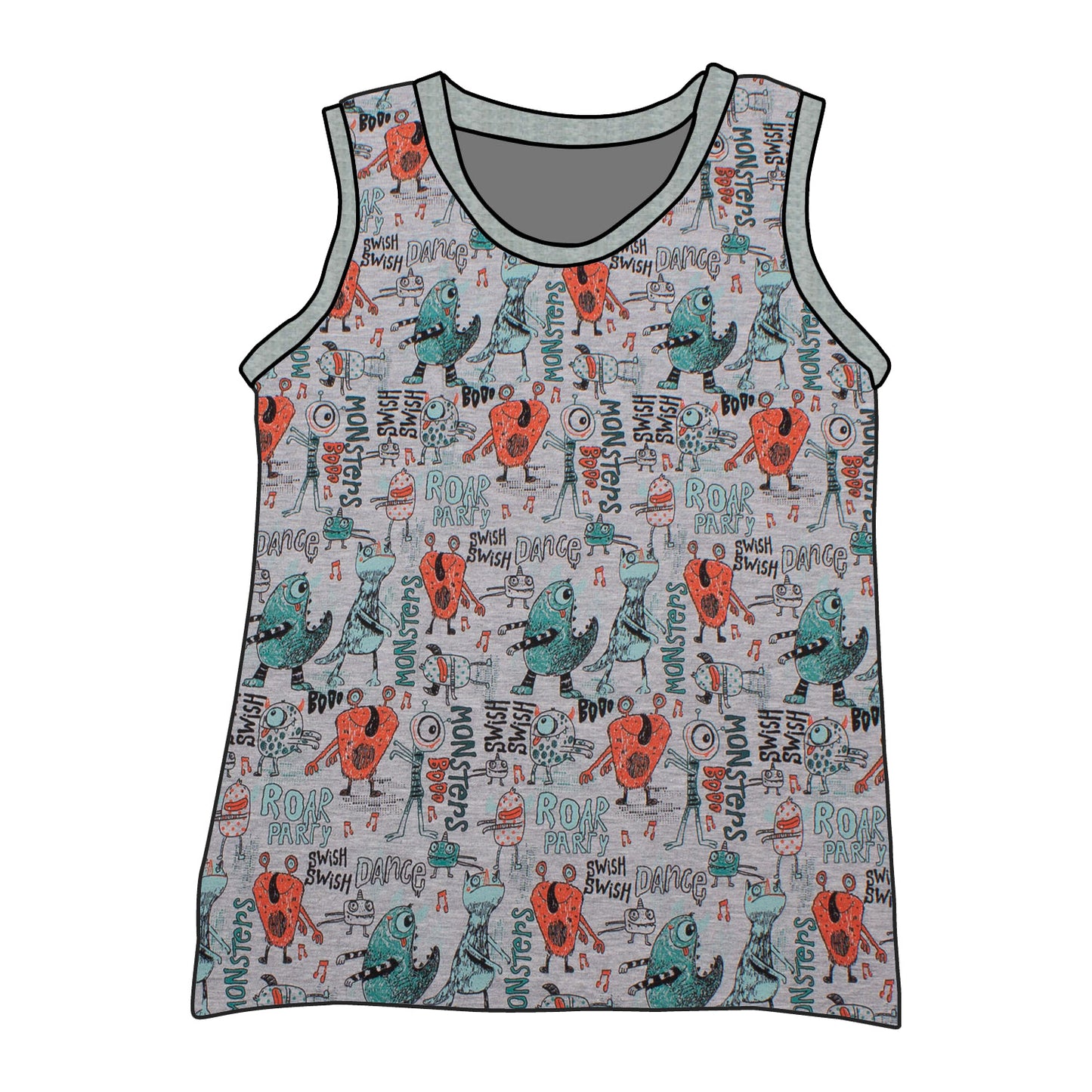 Kinder Unterhemd / Tanktop Partymonster