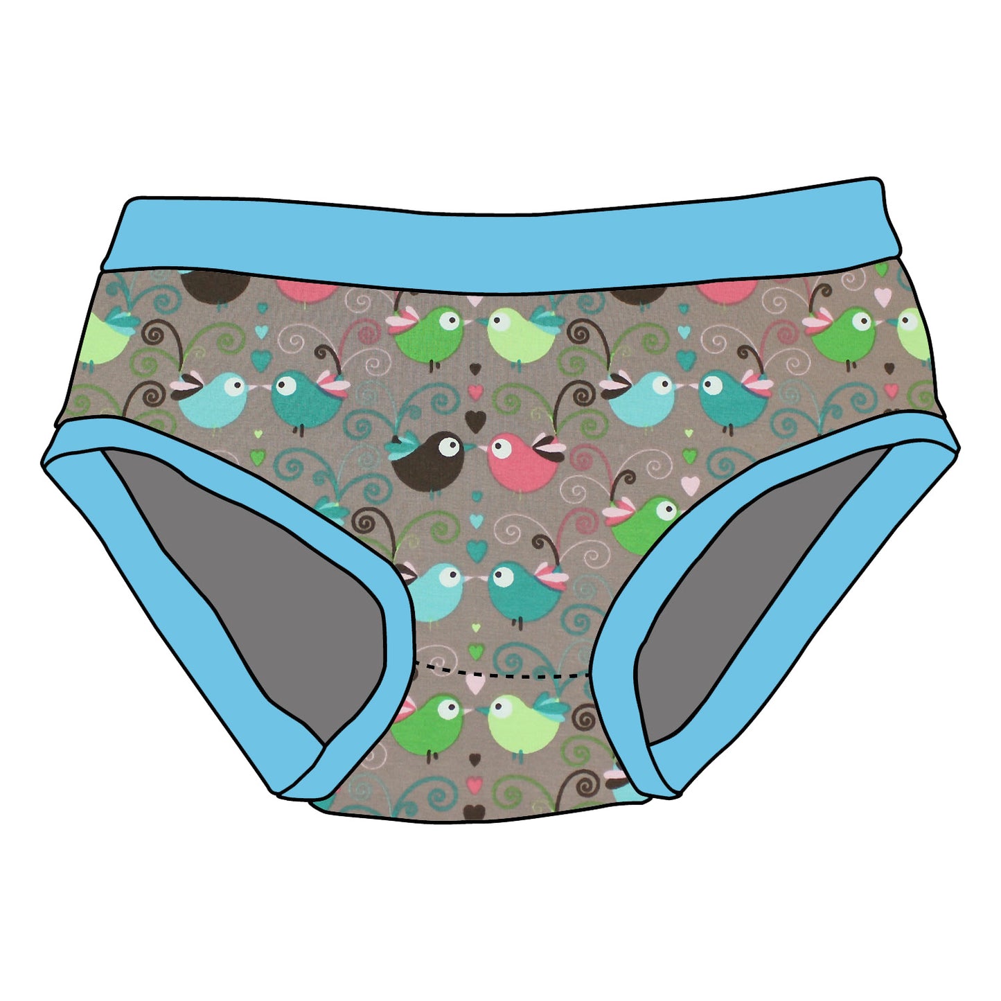 Kinder Unterhose Bunte Vögel