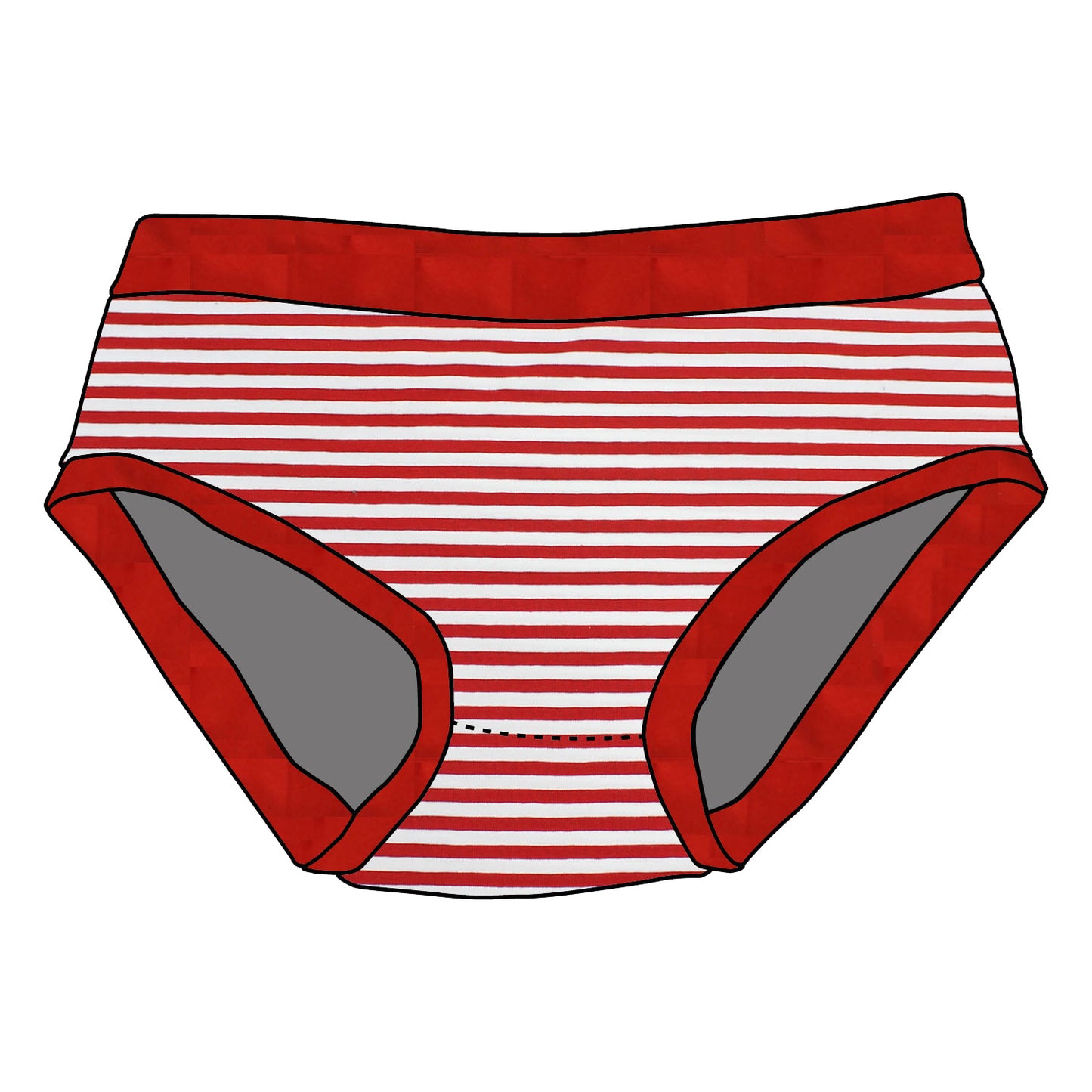 Kinder Unterhose Rote Ringel