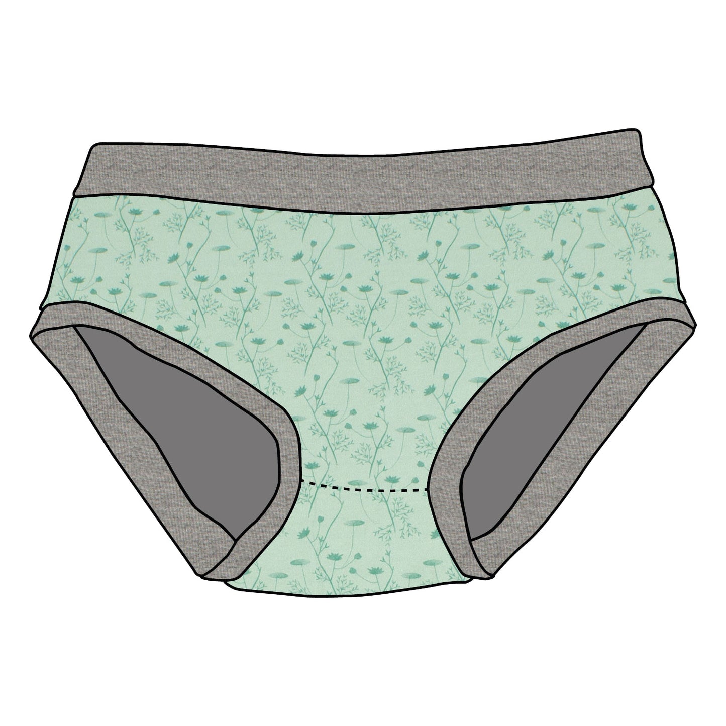 Kinder Unterhose Zarte Blümchen