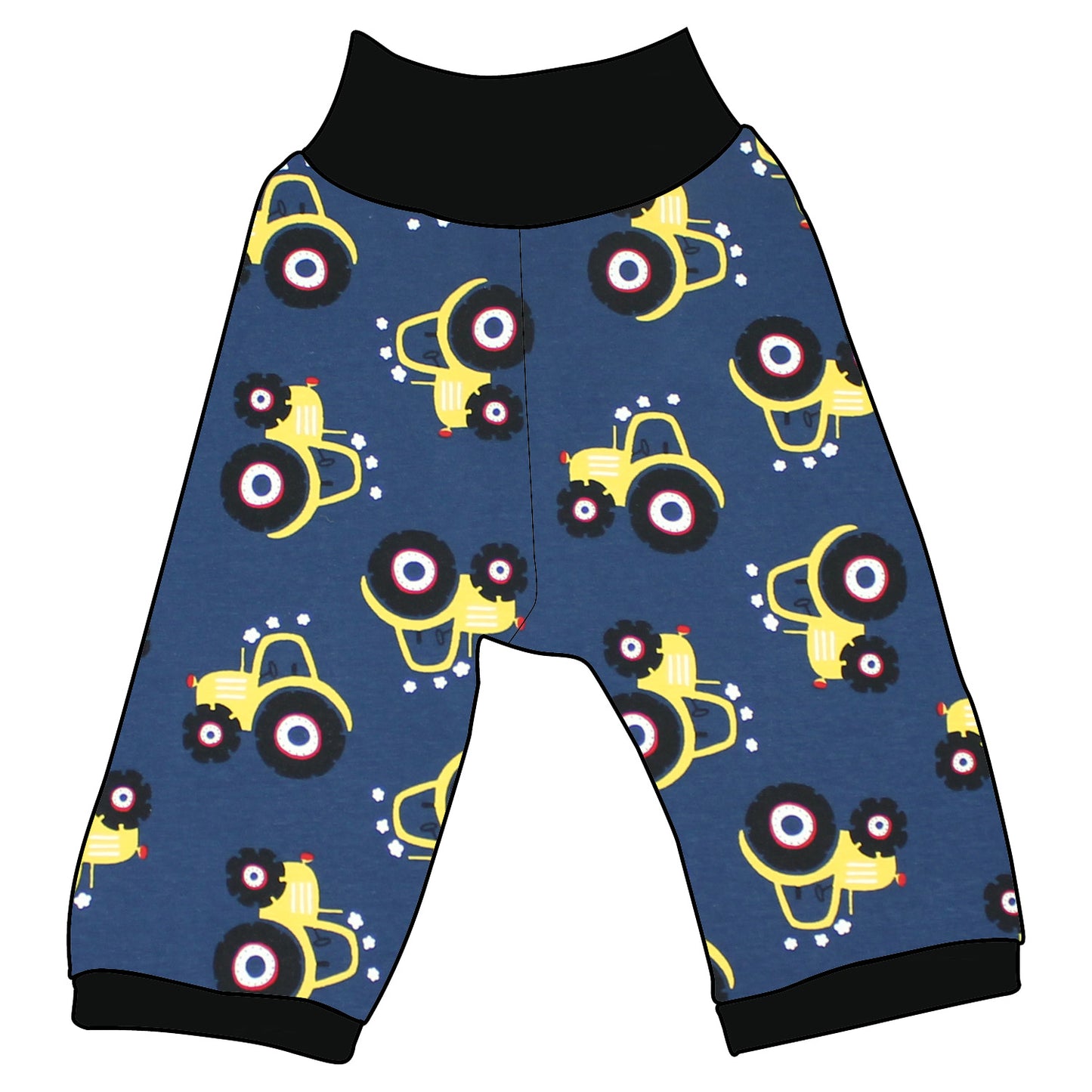 Kinder 3/4 Caprihose Sommerhose Trecker dunkelblau