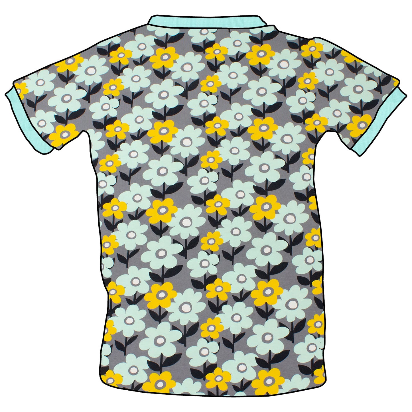 Kinder T-Shirt Retro Blumenwiese