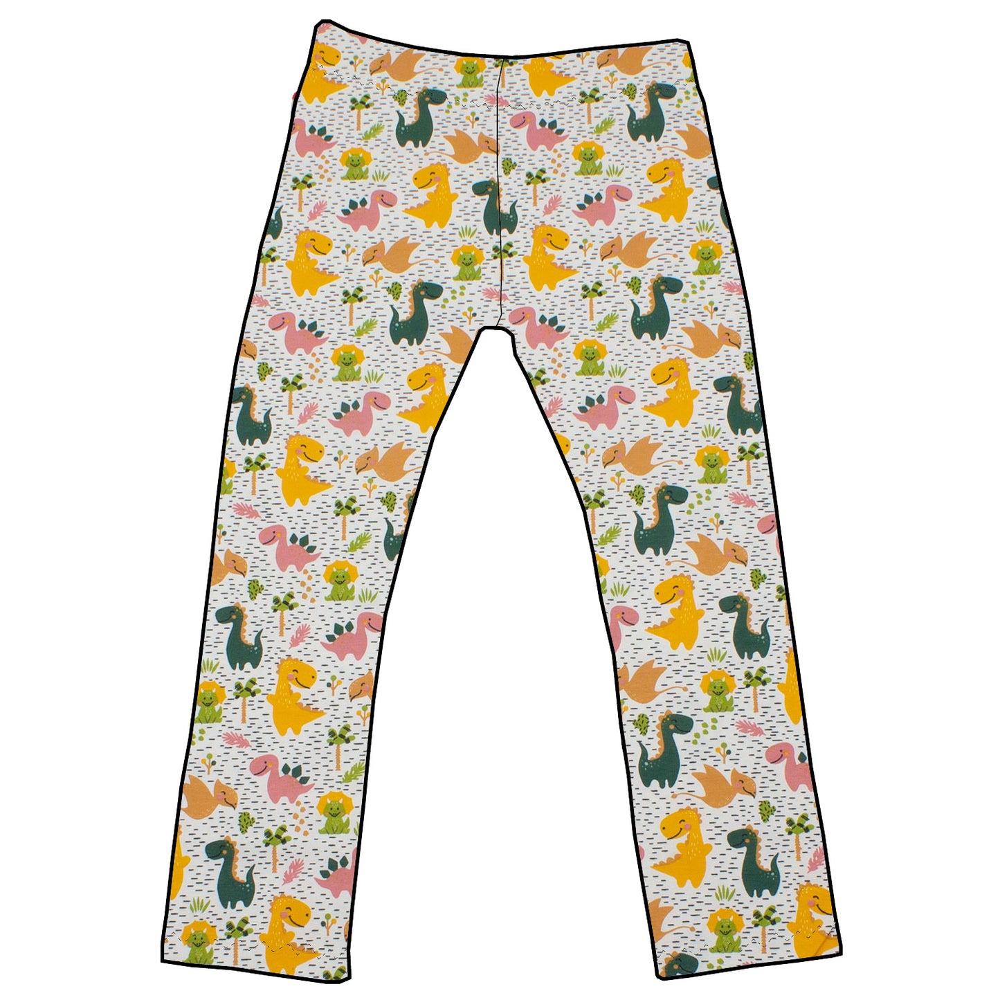 Damen Leggings Skinny Hose Dinoland Rosa