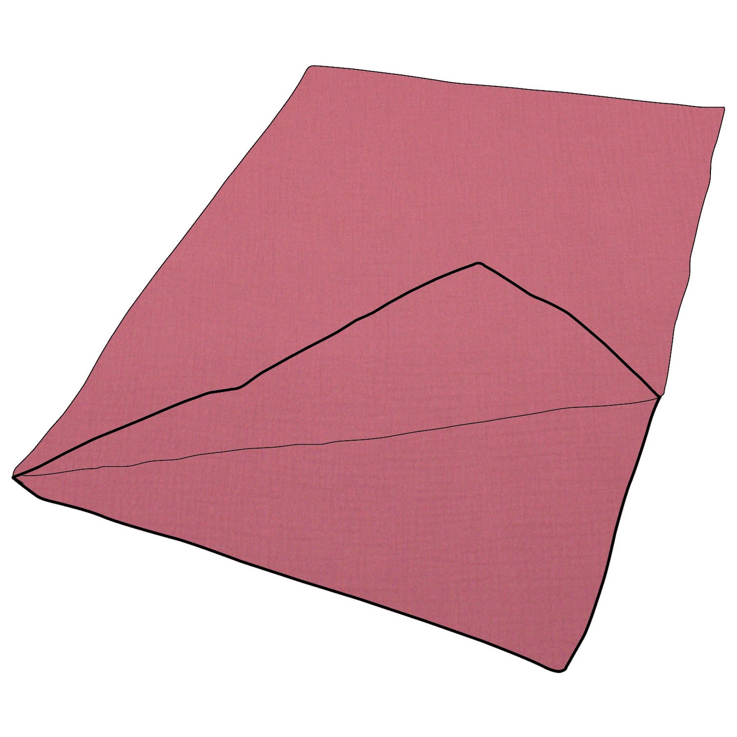 Kuscheldecke / Schmusedecke Musselin Rosa