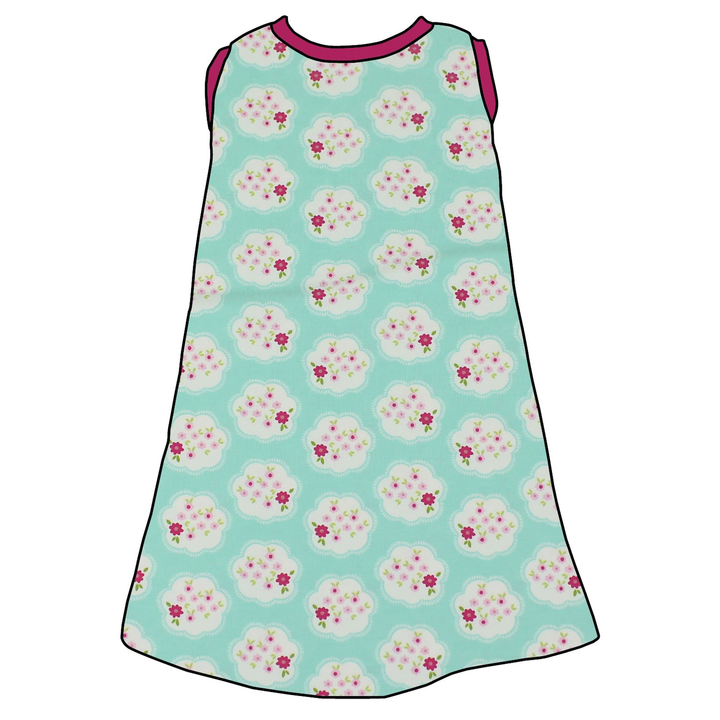Kinder Trägerkleid Blümchen