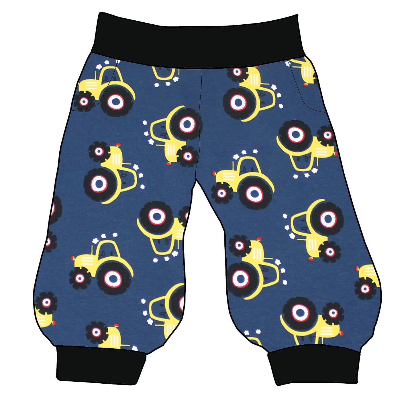 Damen 3/4 Caprihose Sporthose Trecker dunkelblau