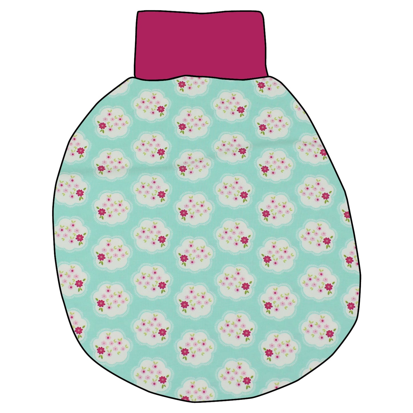 Pucksack / Strampelsack Blümchen