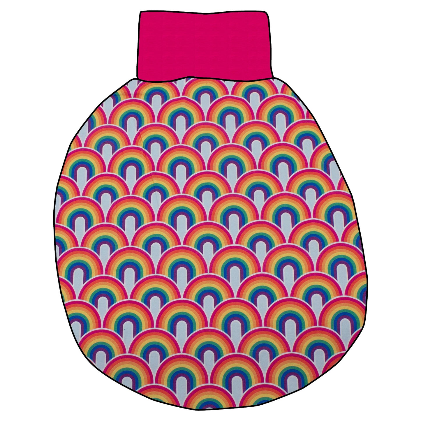 Pucksack / Strampelsack Regenbogen bunt