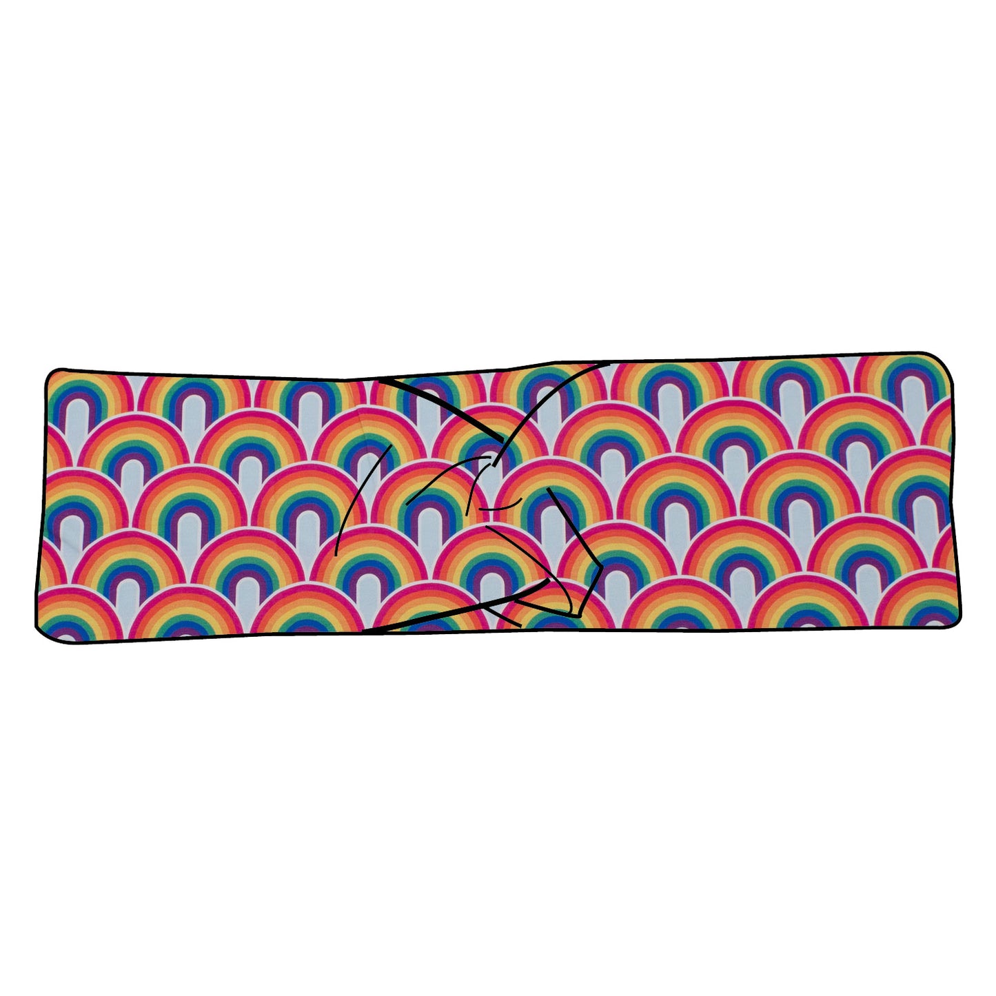 Kinder Stirnband Regenbogen bunt