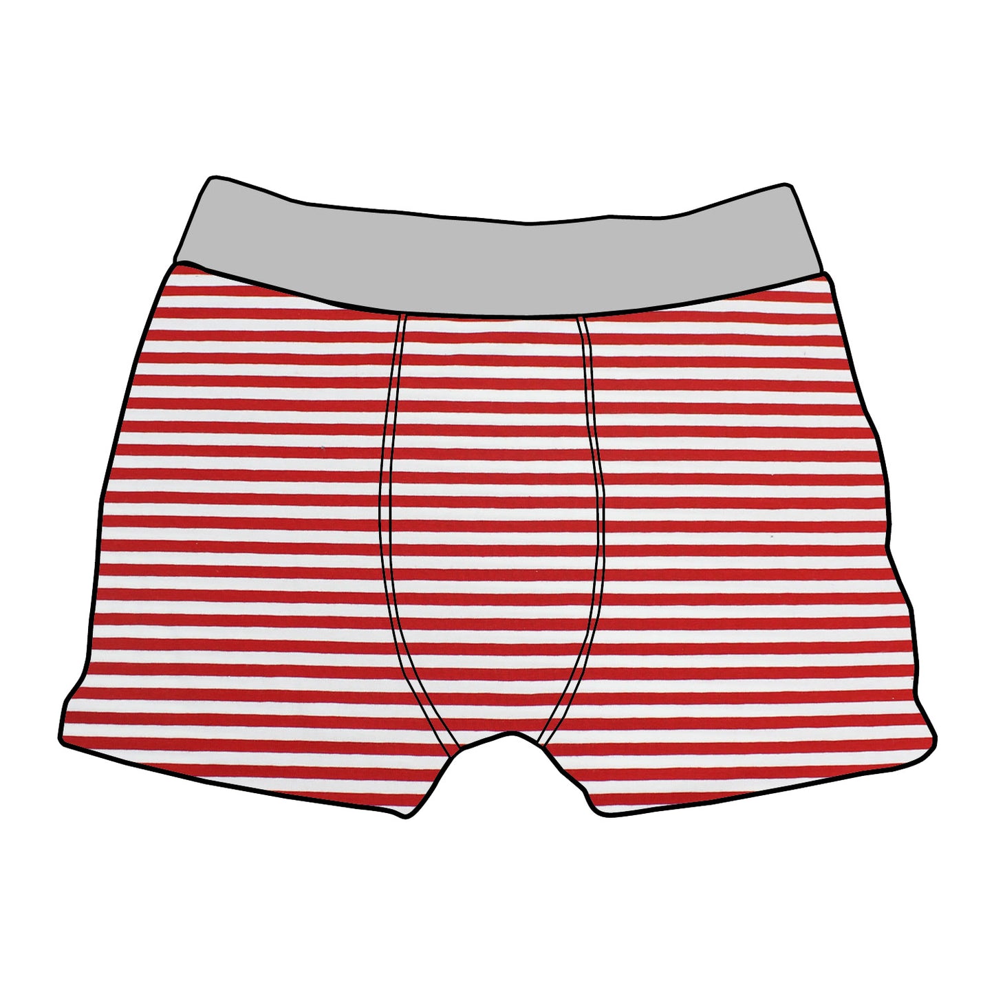 Kinder Boxershorts Rote Ringel