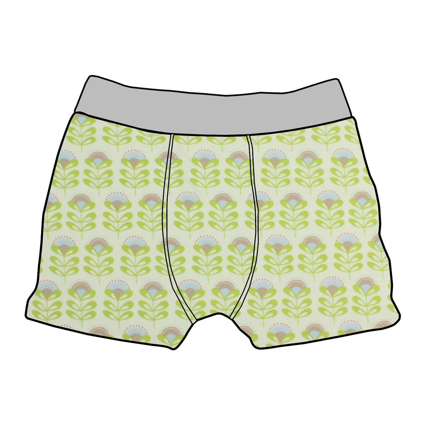 Kinder Boxershorts Kleine Blumen
