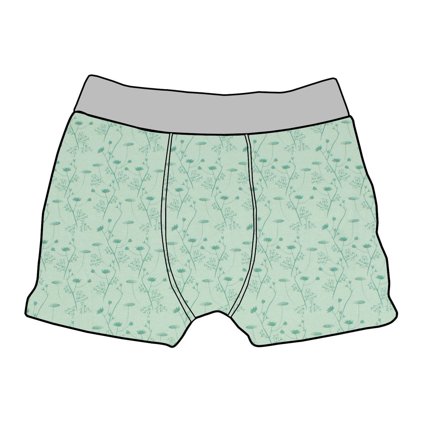 Kinder Boxershorts Zarte Blümchen