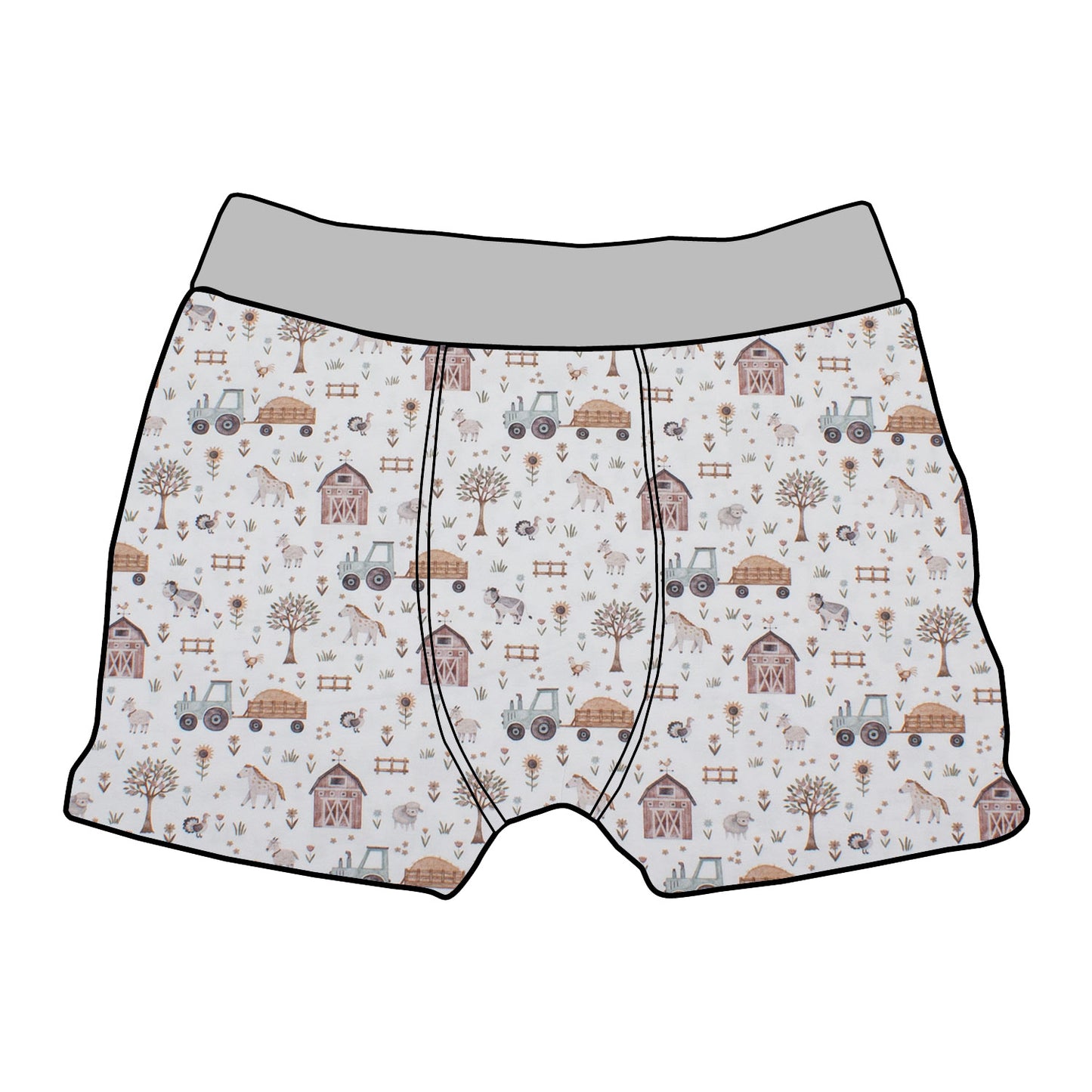 Kinder Boxershorts Der Bauernhof