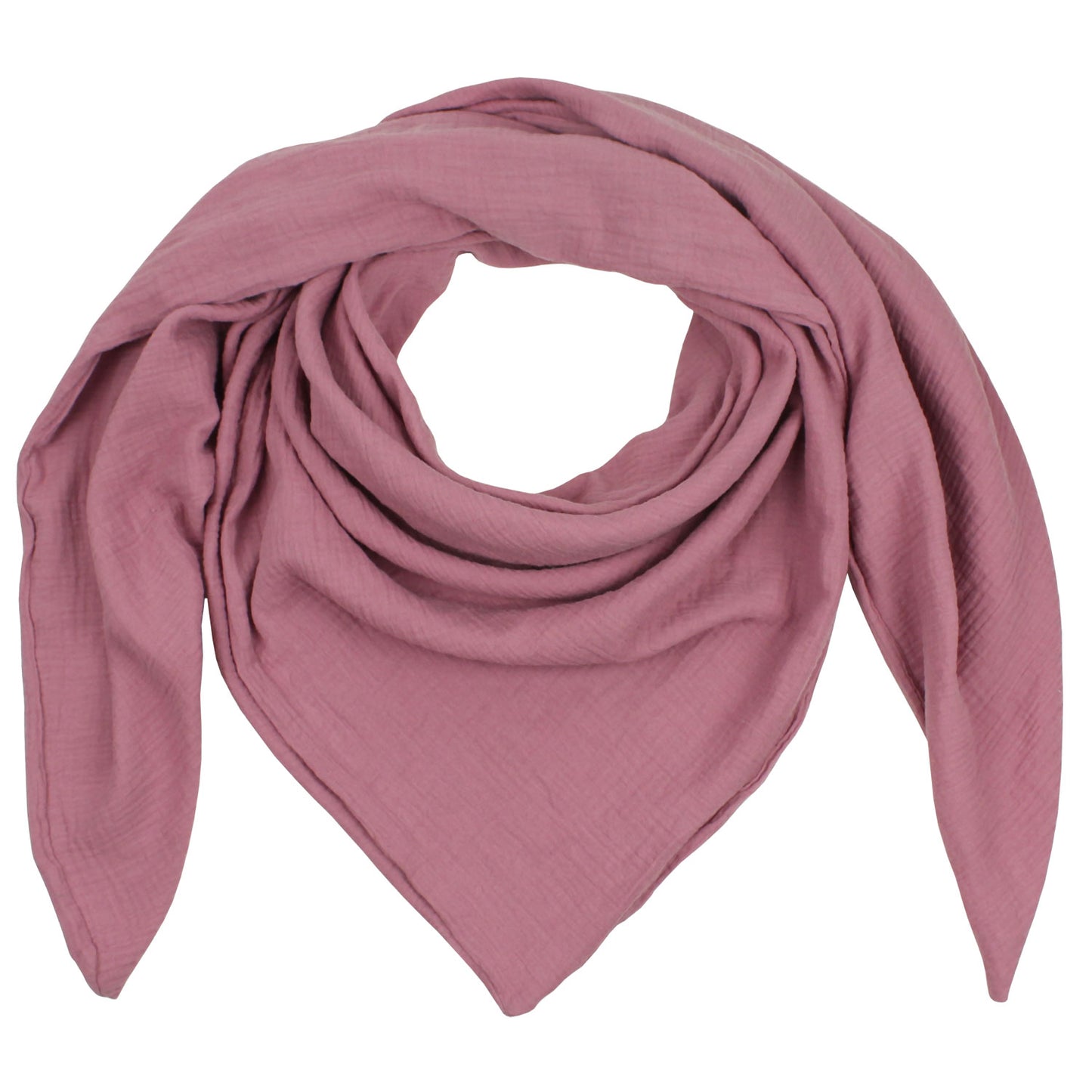 Maxi Dreieck Halstuch Musselin Rosa