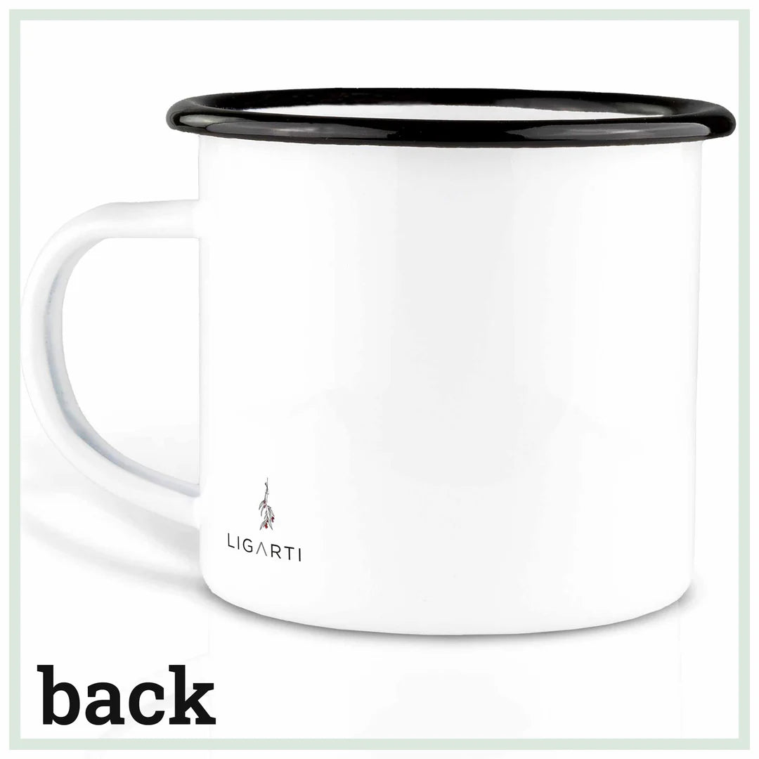 LIGARTI – Emaille Becher – Tasse – Fuchs & Igel