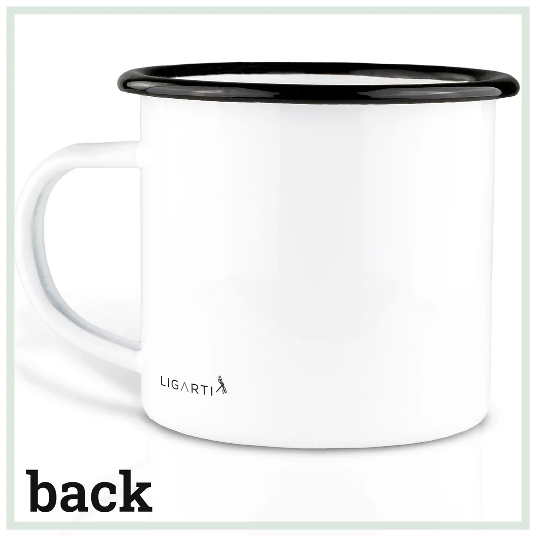 LIGARTI – Emaille Becher – Tasse – Malwina