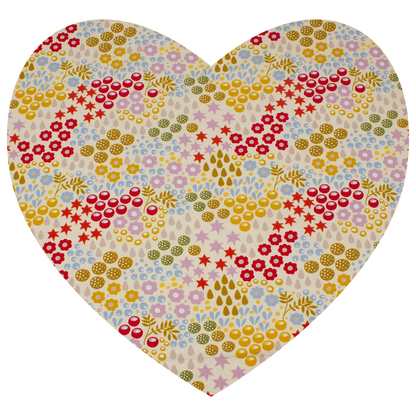 Kinder Schalmütze Schlupfmütze Retro Blumenwiese creme