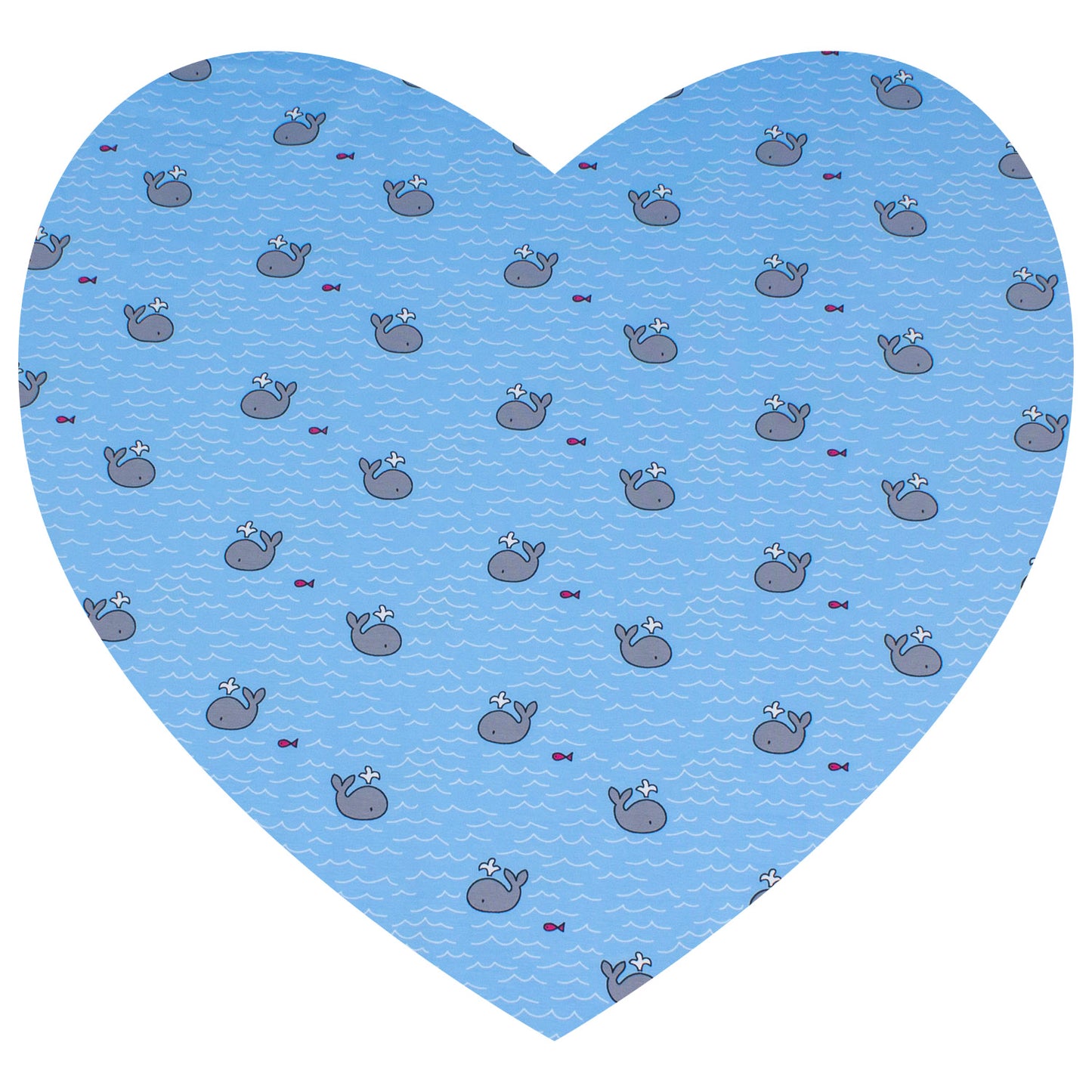 Baby Strampler / Einteiler Kleiner Wal hellblau