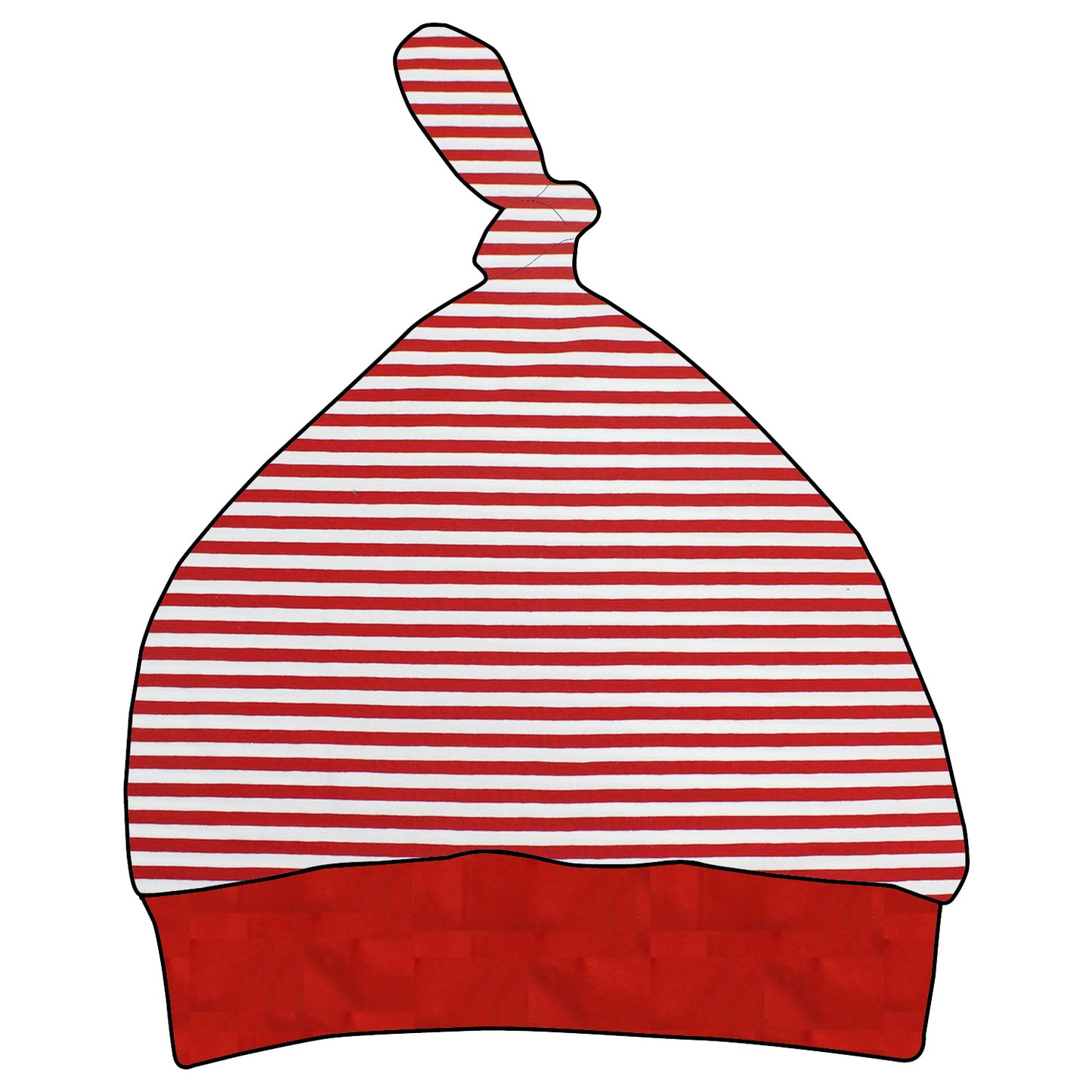 Kinder Knotenmütze Rote Ringel