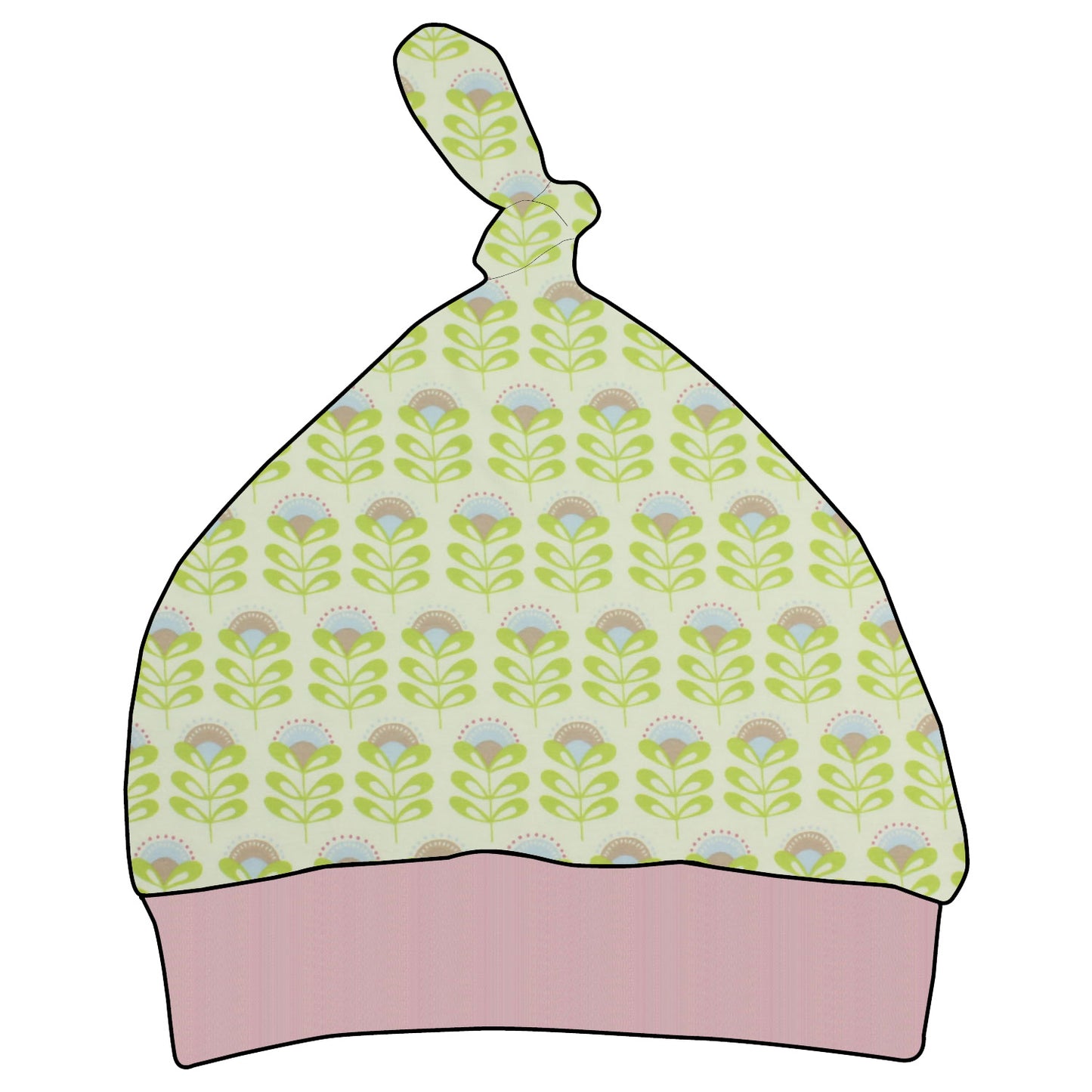 Kinder Knotenmütze Kleine Blumen