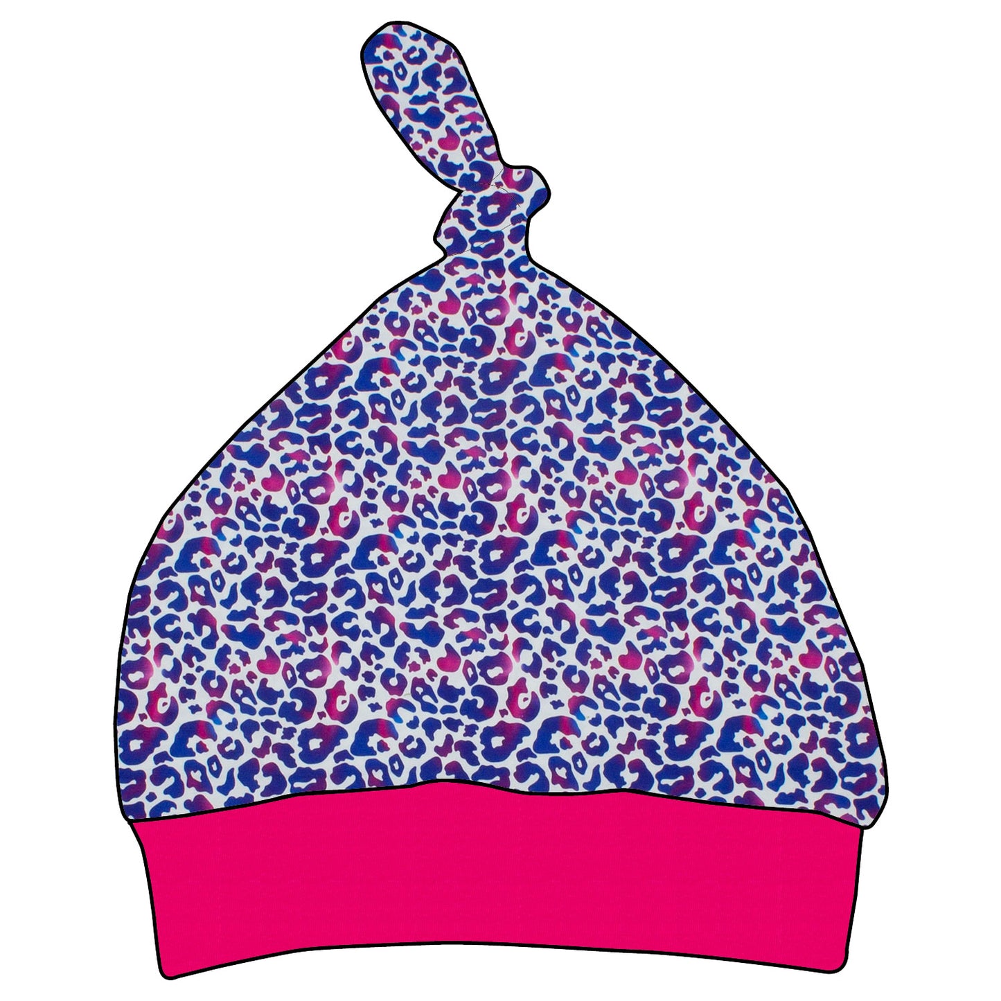 Kinder Knotenmütze Leo lila / pink