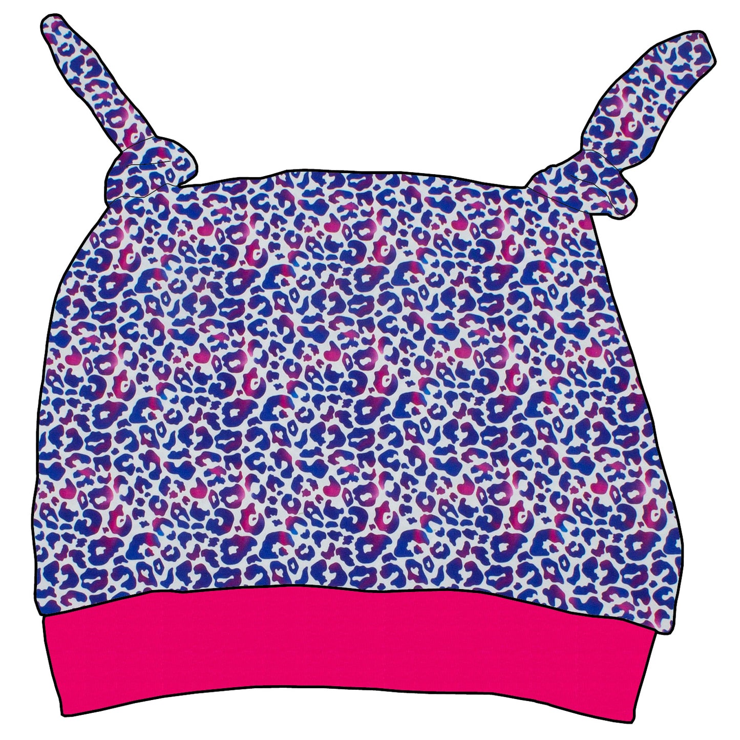 Kinder Knotenmütze Leo lila / pink