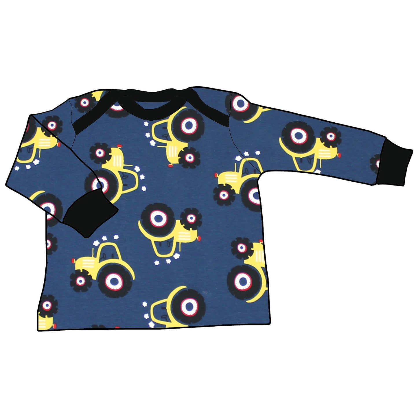 Babyshirt Trecker dunkelblau