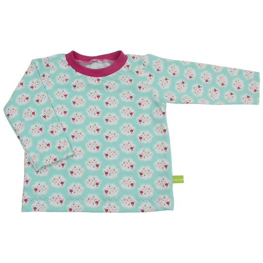 Kinder Basic Langarmshirt Blümchen