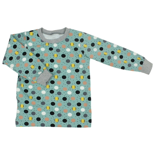Kinder Basic Langarmshirt Retropunkte