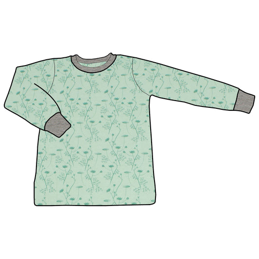 Kinder Basic Langarmshirt Zarte Blümchen