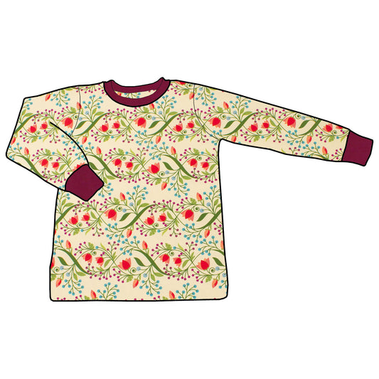 Kinder Basic Langarmshirt Blumengarten