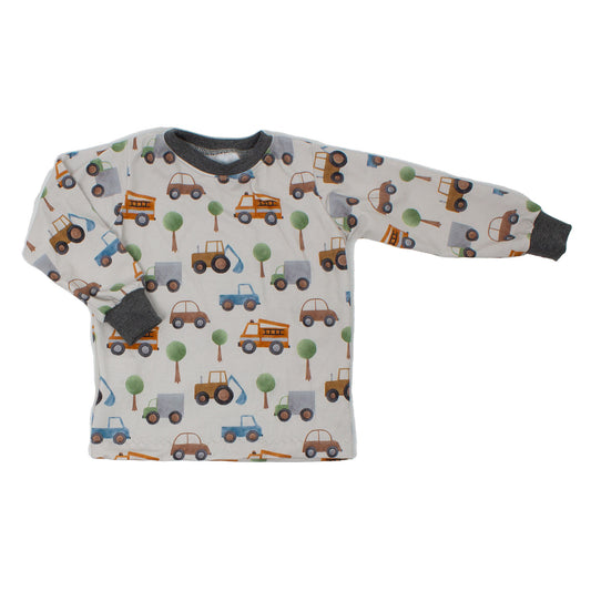 Kinder Basic Langarmshirt Kleiner Fuhrpark