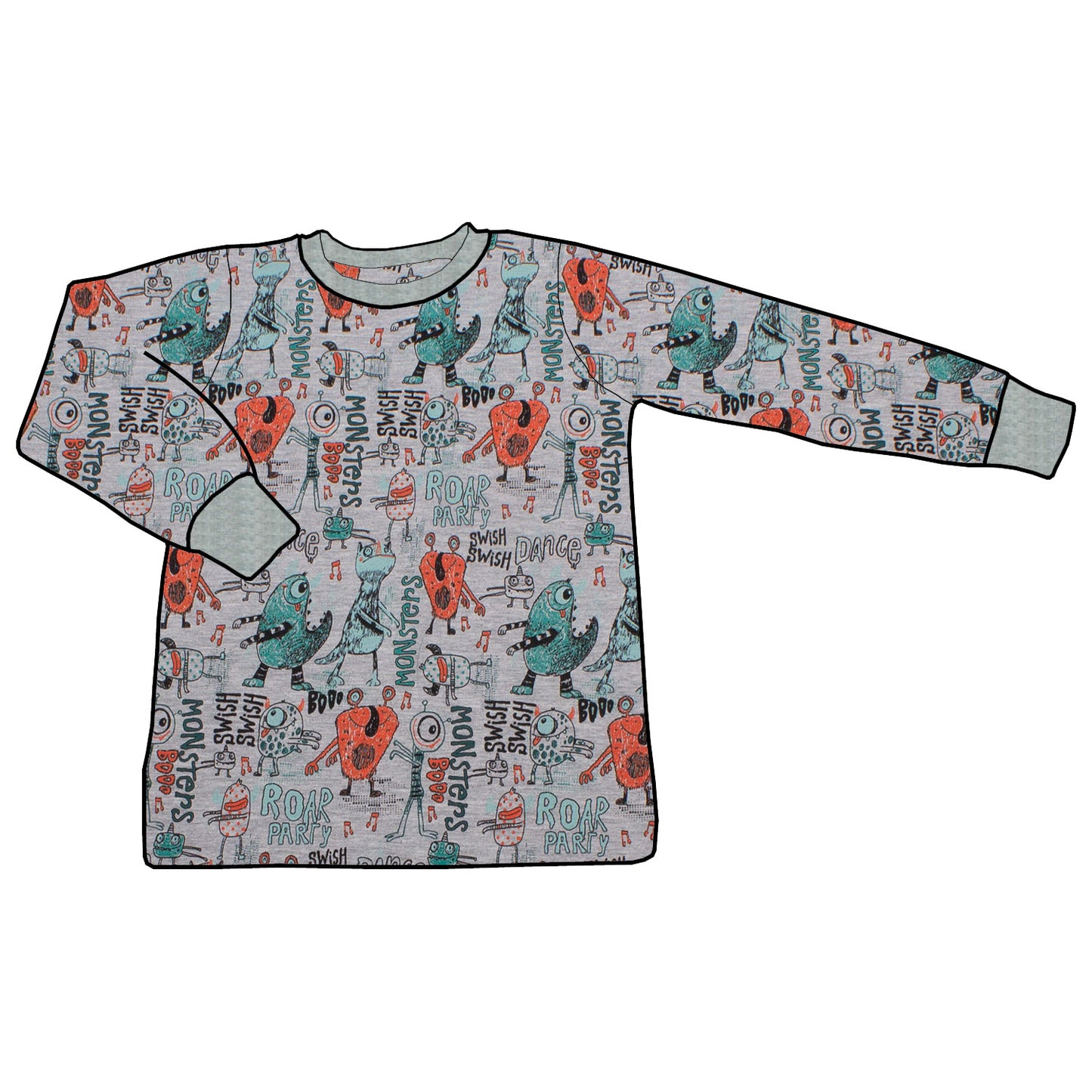 Kinder Basic Langarmshirt Partymonster